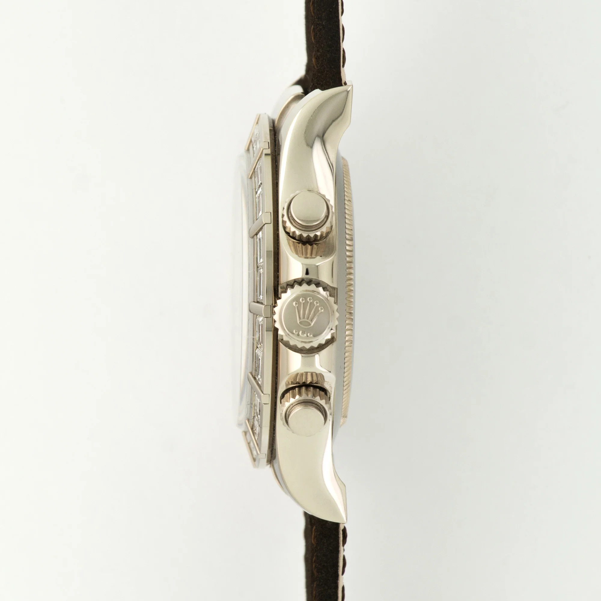 Rolex White Gold Daytona Baguette Diamond Watch Ref. 116589 - Image 4