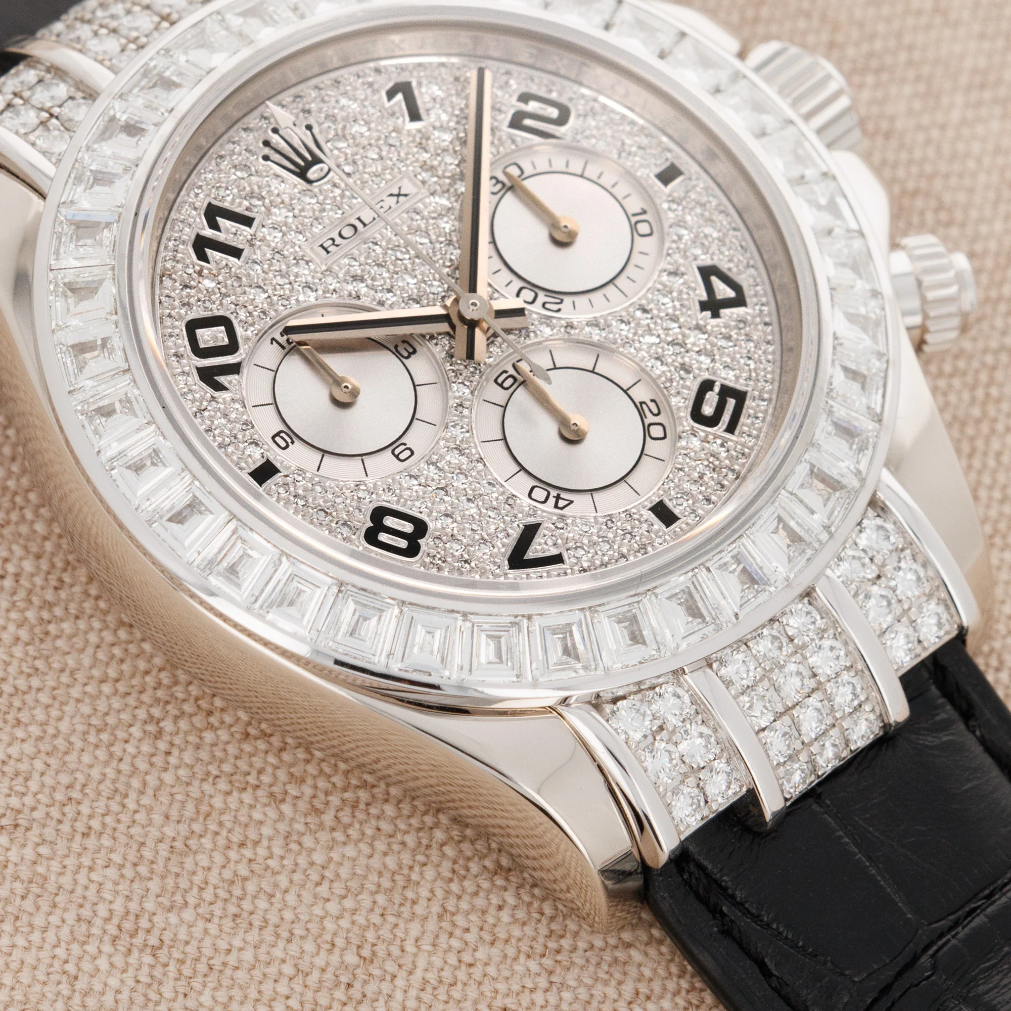 Rolex White Gold Daytona Ref. 116599TBR with Baguette Diamonds - Image 3