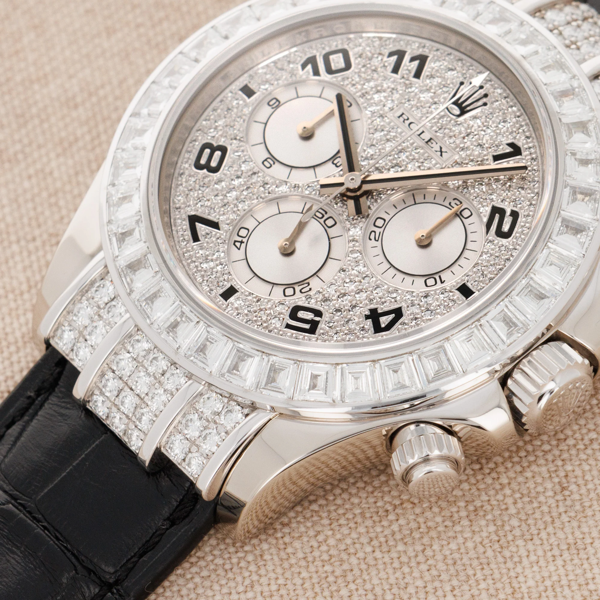 Rolex White Gold Daytona Ref. 116599TBR with Baguette Diamonds - Image 4