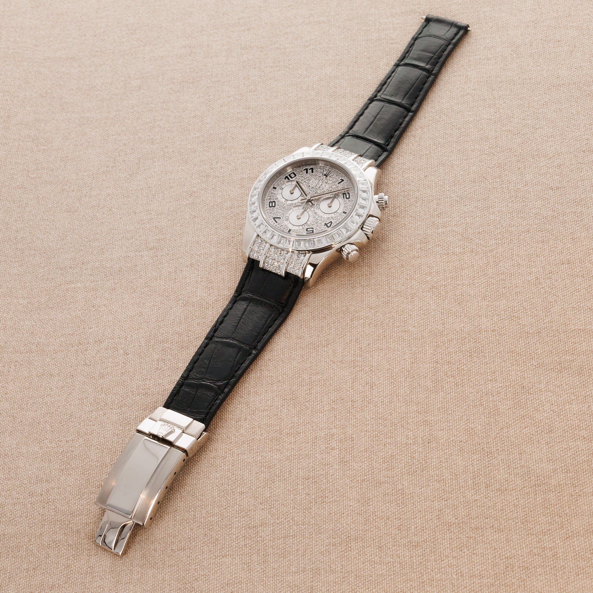 Rolex White Gold Daytona Ref. 116599TBR with Baguette Diamonds - Image 8