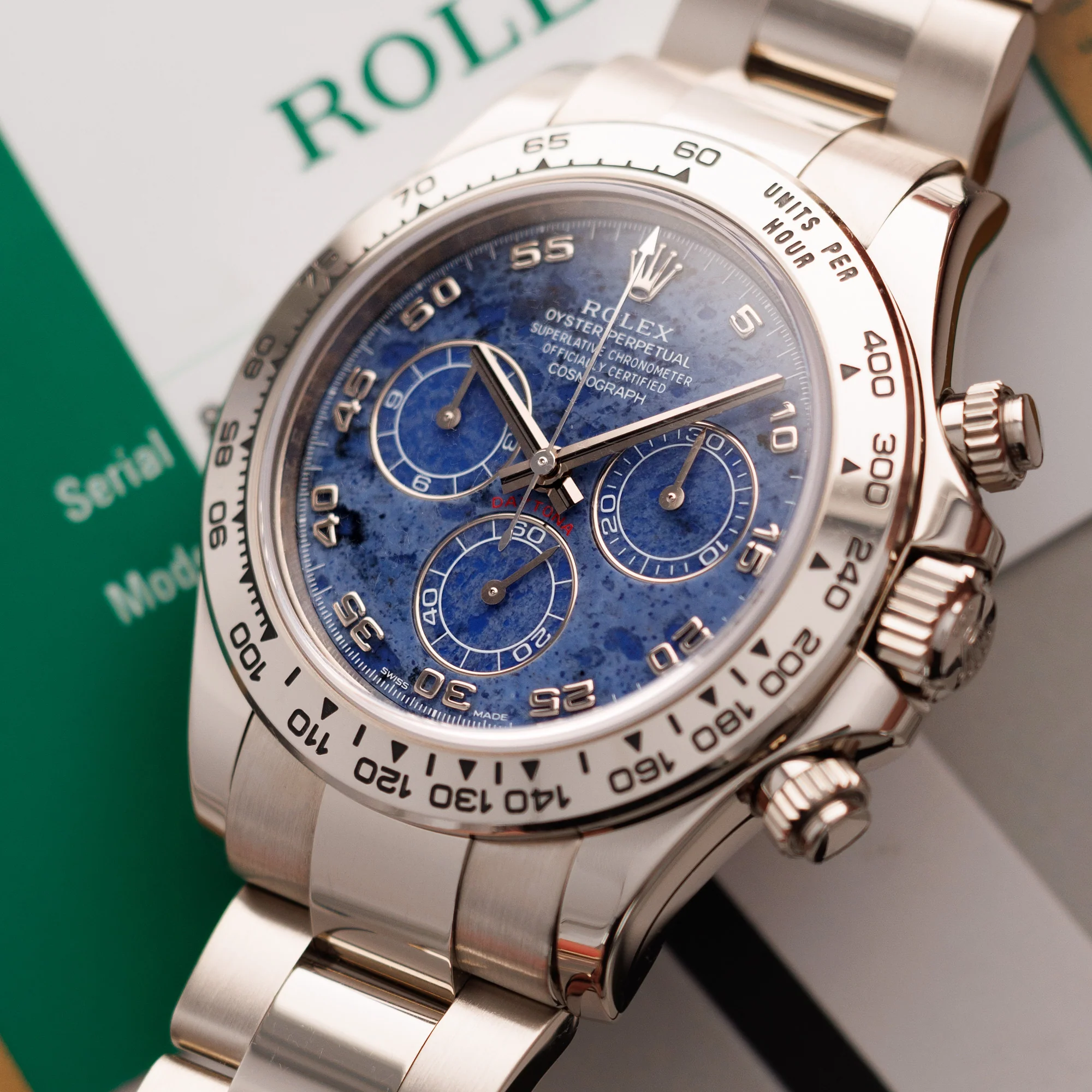 Rolex White Gold Daytona Sodalite Watch Ref. 116509 - Image 2