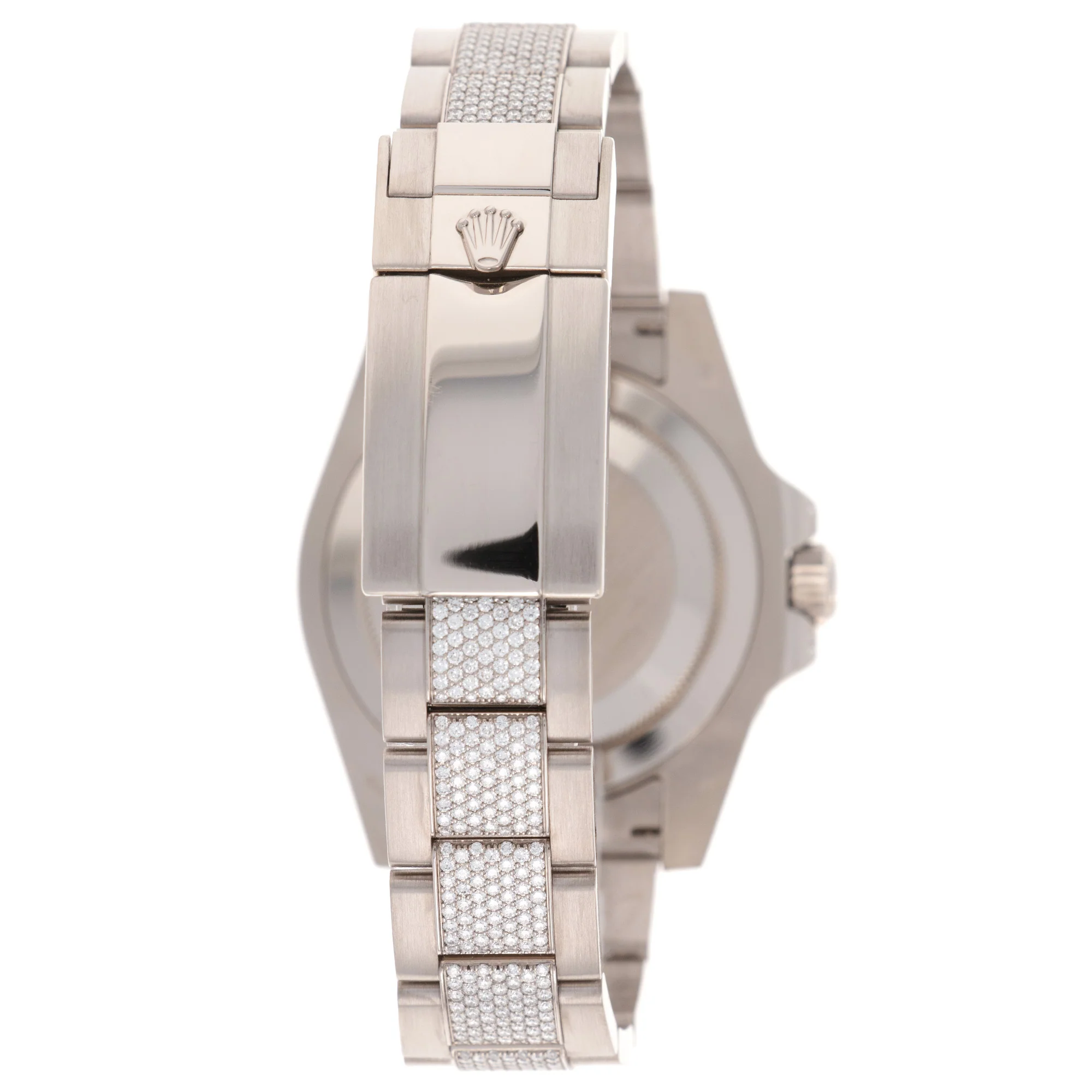 Rolex White Gold GMT-Master II Diamond Sapphire Ruby Watch Ref. 11675 - Image 6
