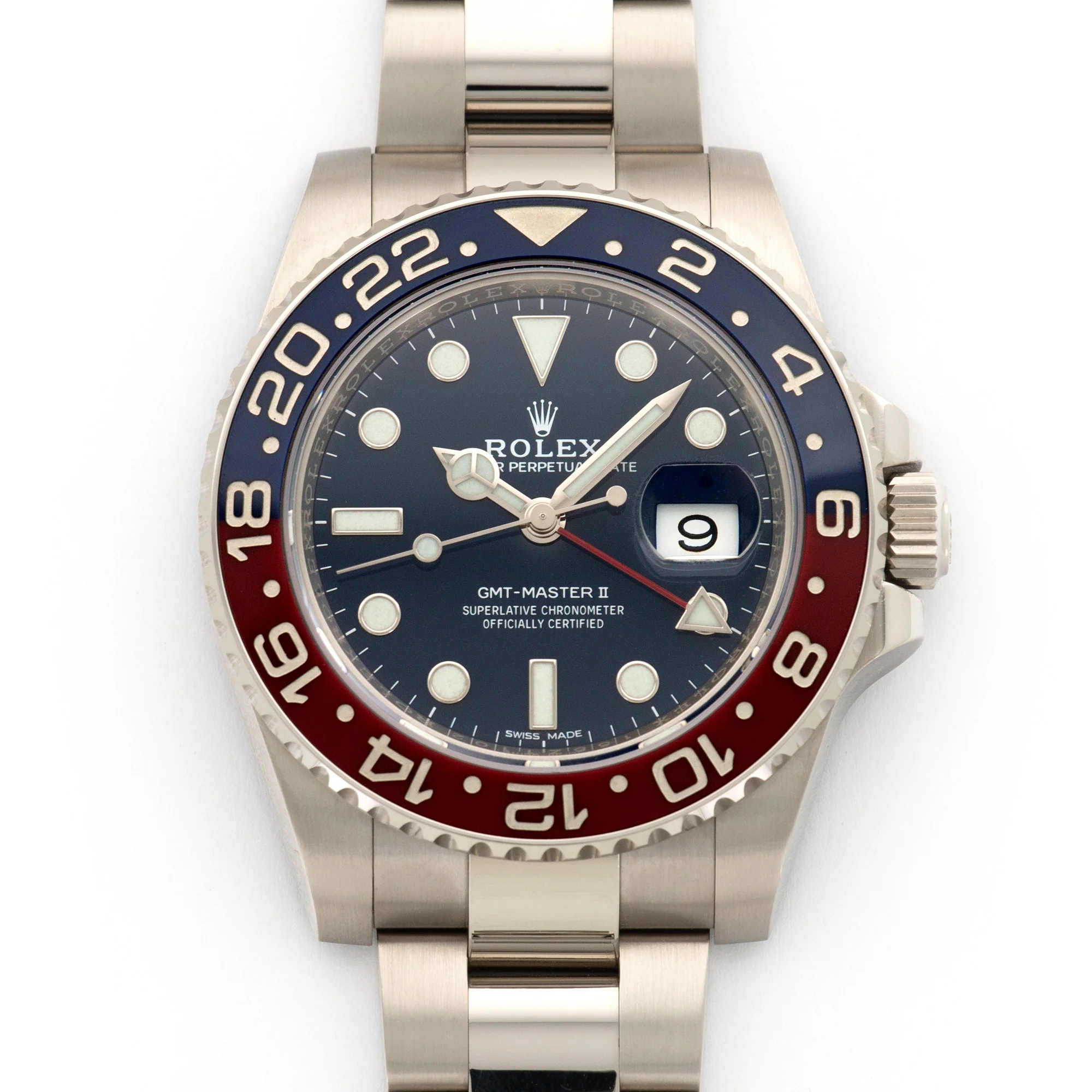 Rolex White Gold GMT-Master II Pepsi Watch Ref. 116719
