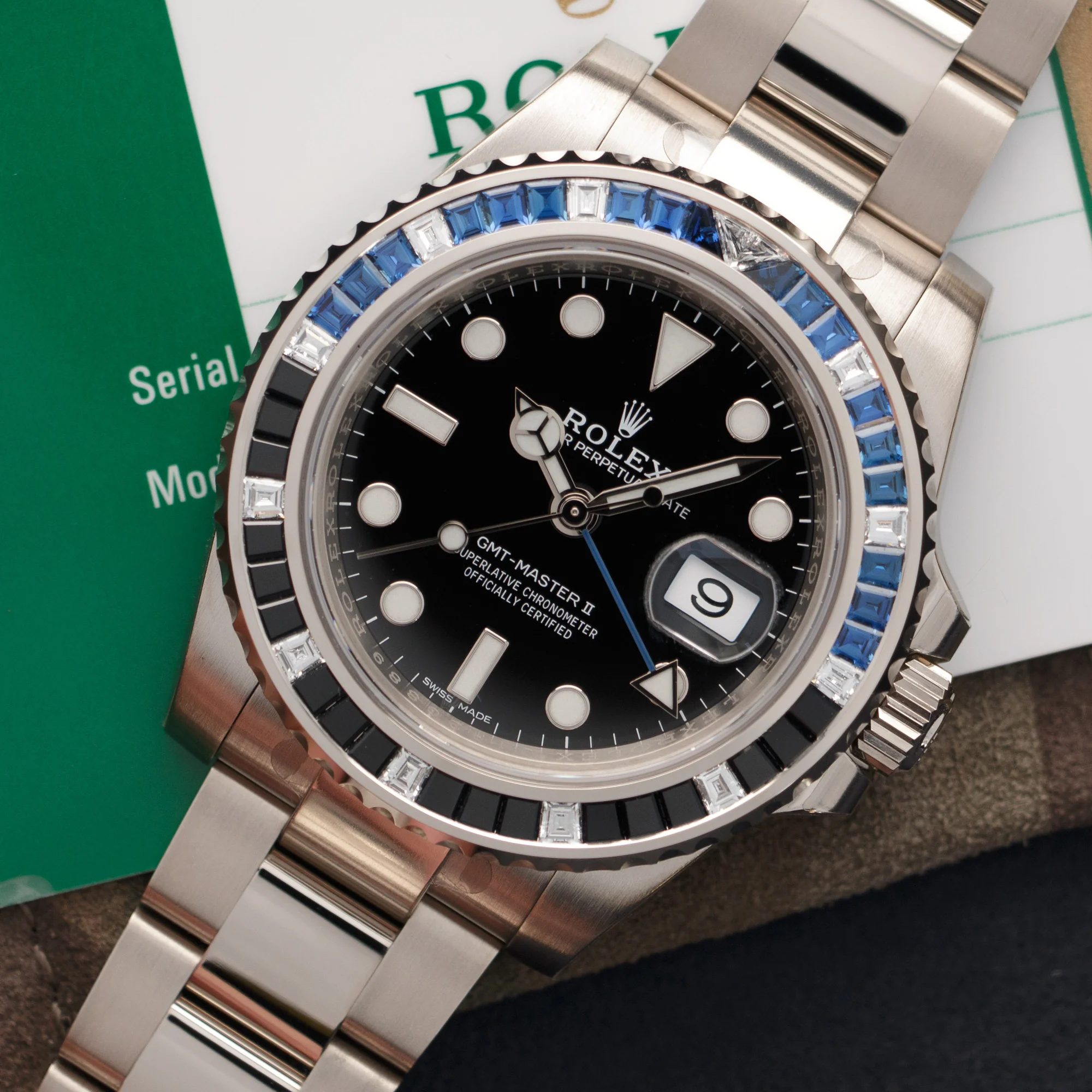 Rolex White Gold GMT-Master II Sapphire Watch Ref. 116749 - Image 2