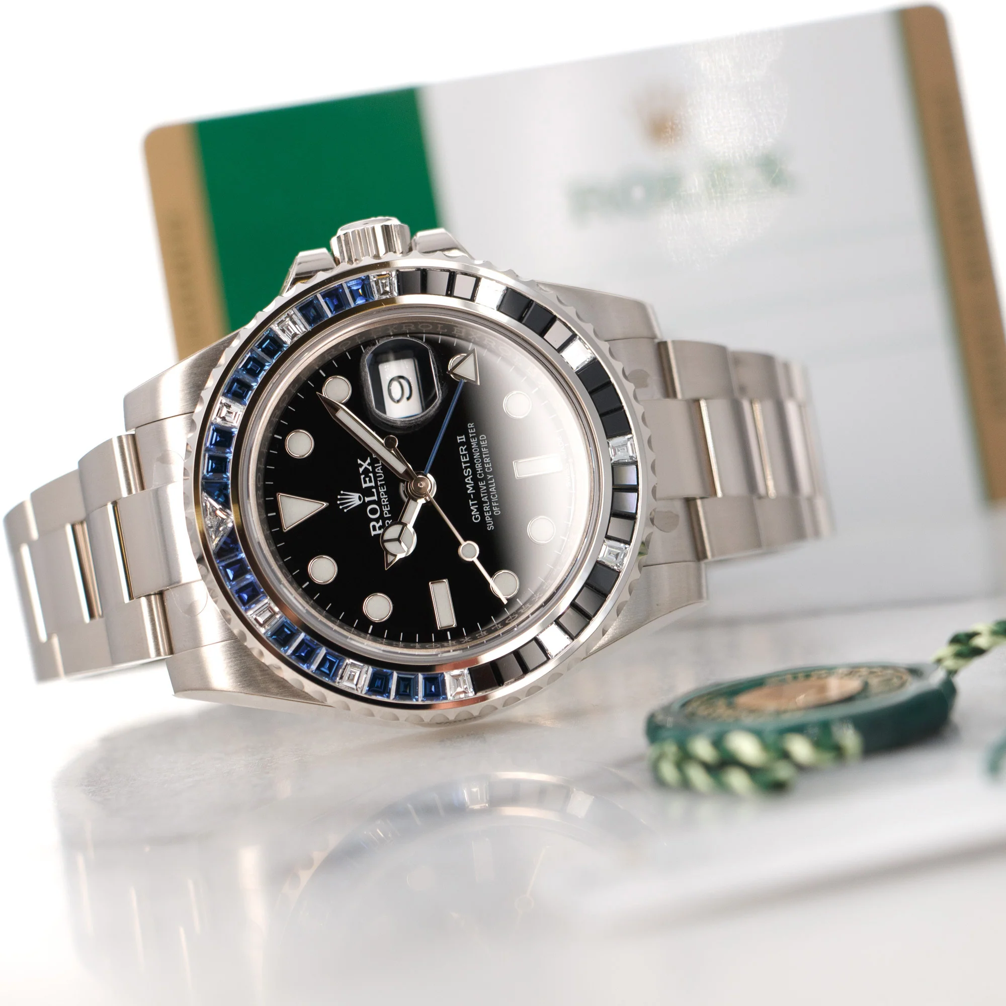 Rolex White Gold GMT-Master II Sapphire Watch Ref. 116749 - Image 7