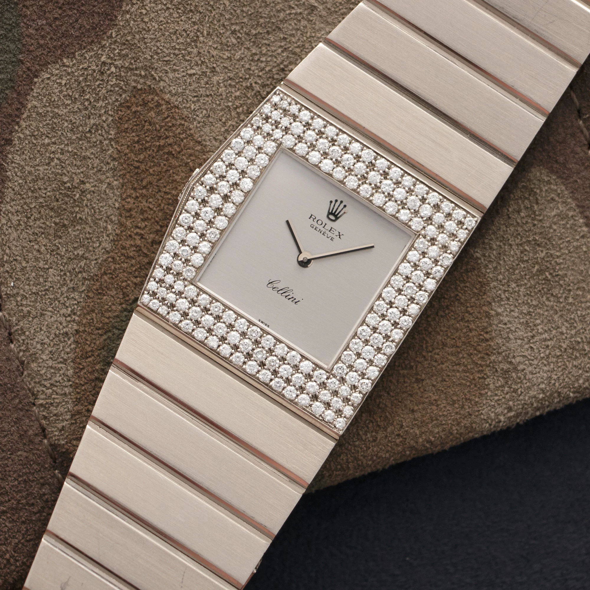 Rolex White Gold King Midas Diamond Watch Ref. 4609 - Image 2