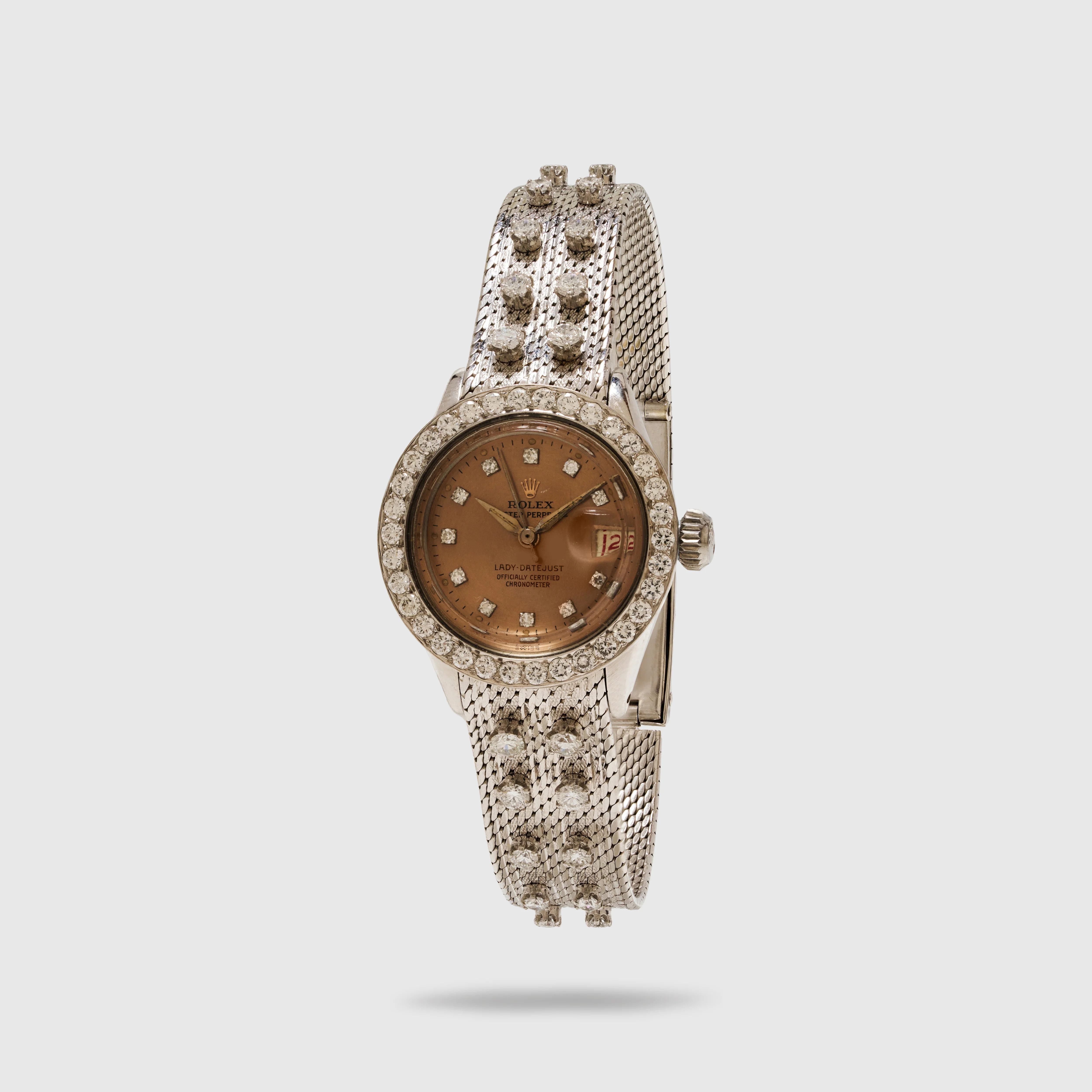 Rolex White Gold Lady Datejust Diamond Watch Ref. 6517 - Image 2