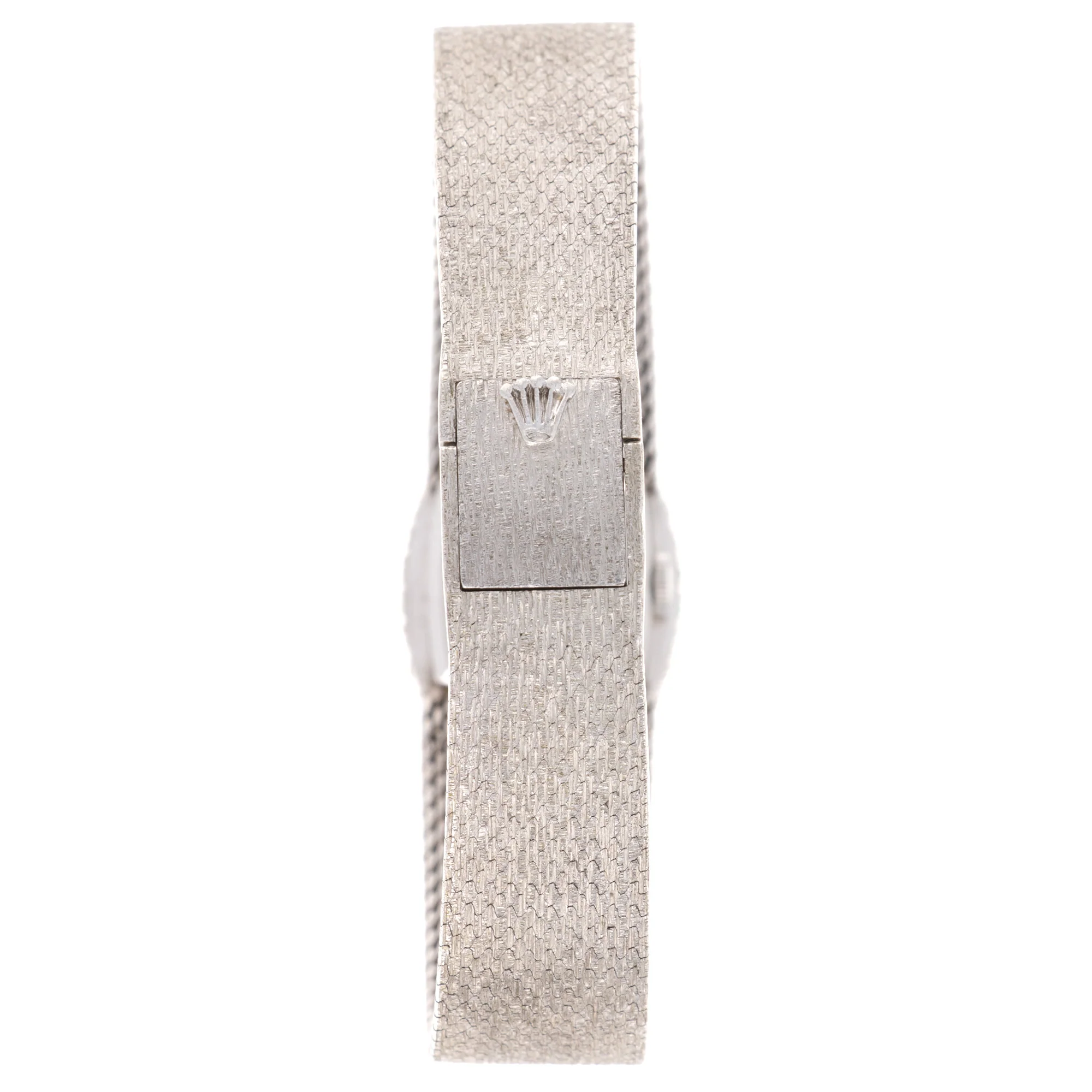 Rolex White Gold Precision Diamond & Emerald Watch Ref. 2628 - Image 4