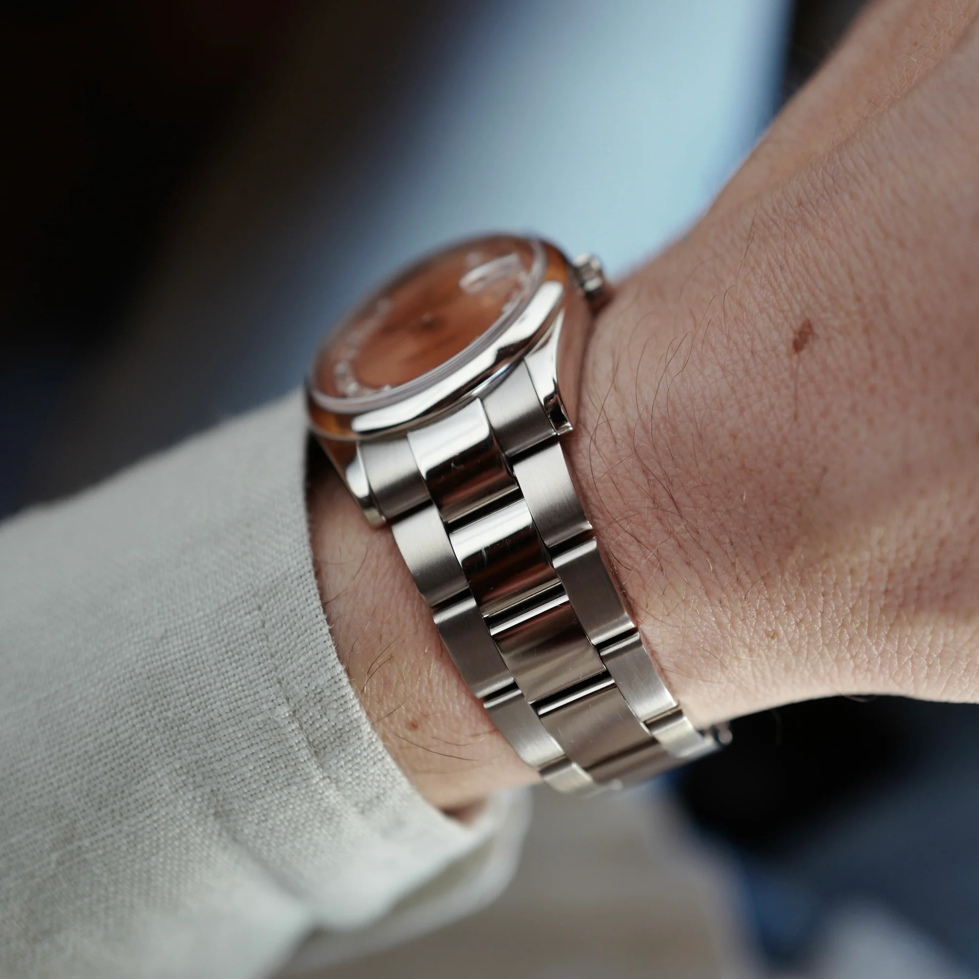 Rolex White Gold Salmon Dial Day-Date Ref. 118209 - Image 6