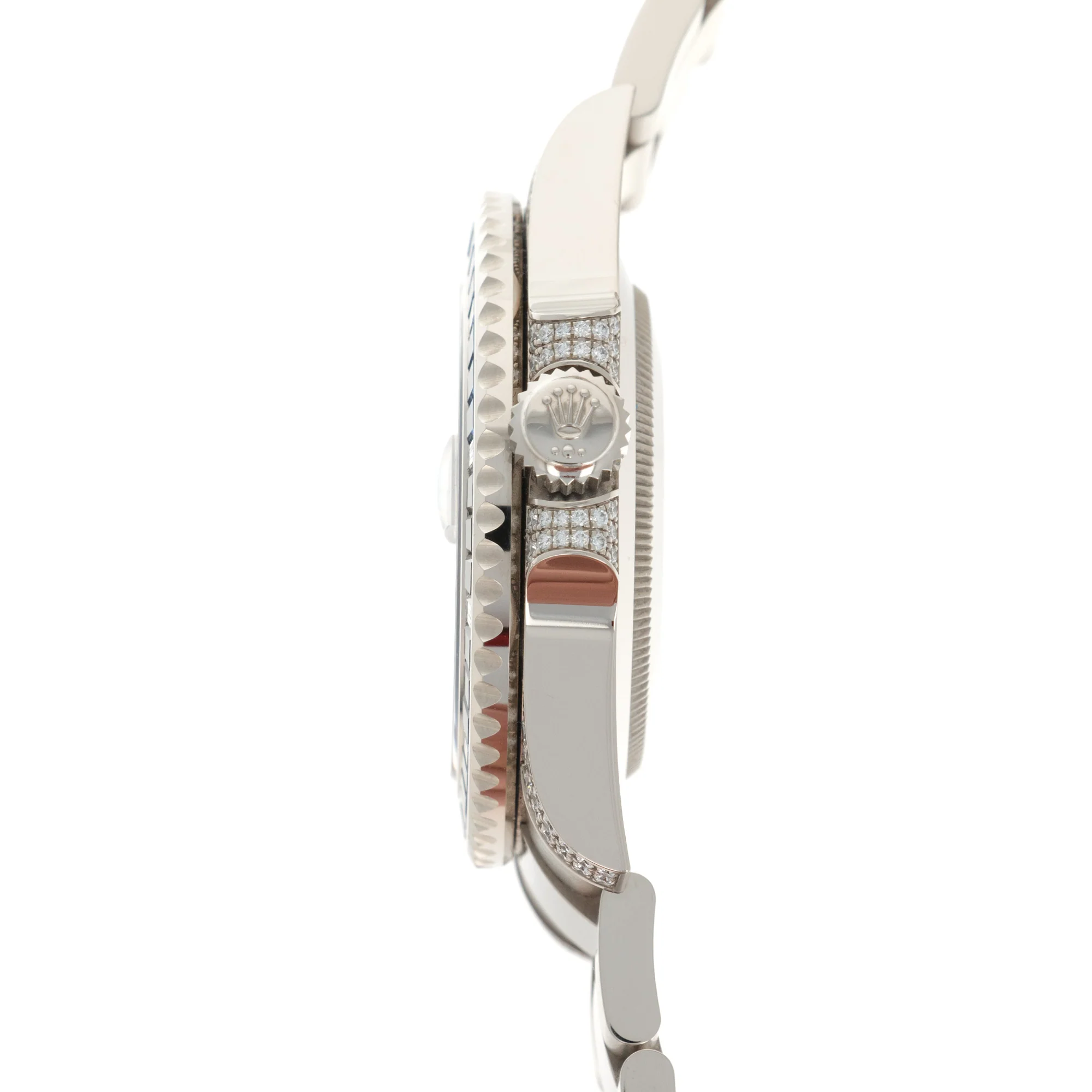 Rolex White Gold Submariner Diamond Sapphire Watch Ref. 116659 - Image 4
