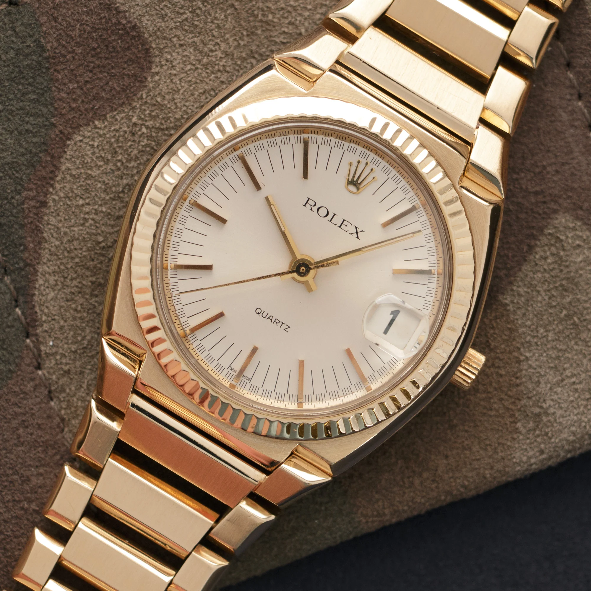 Rolex Yellow Gold Beta 21 Texano Watch Ref. 5100 - Image 2