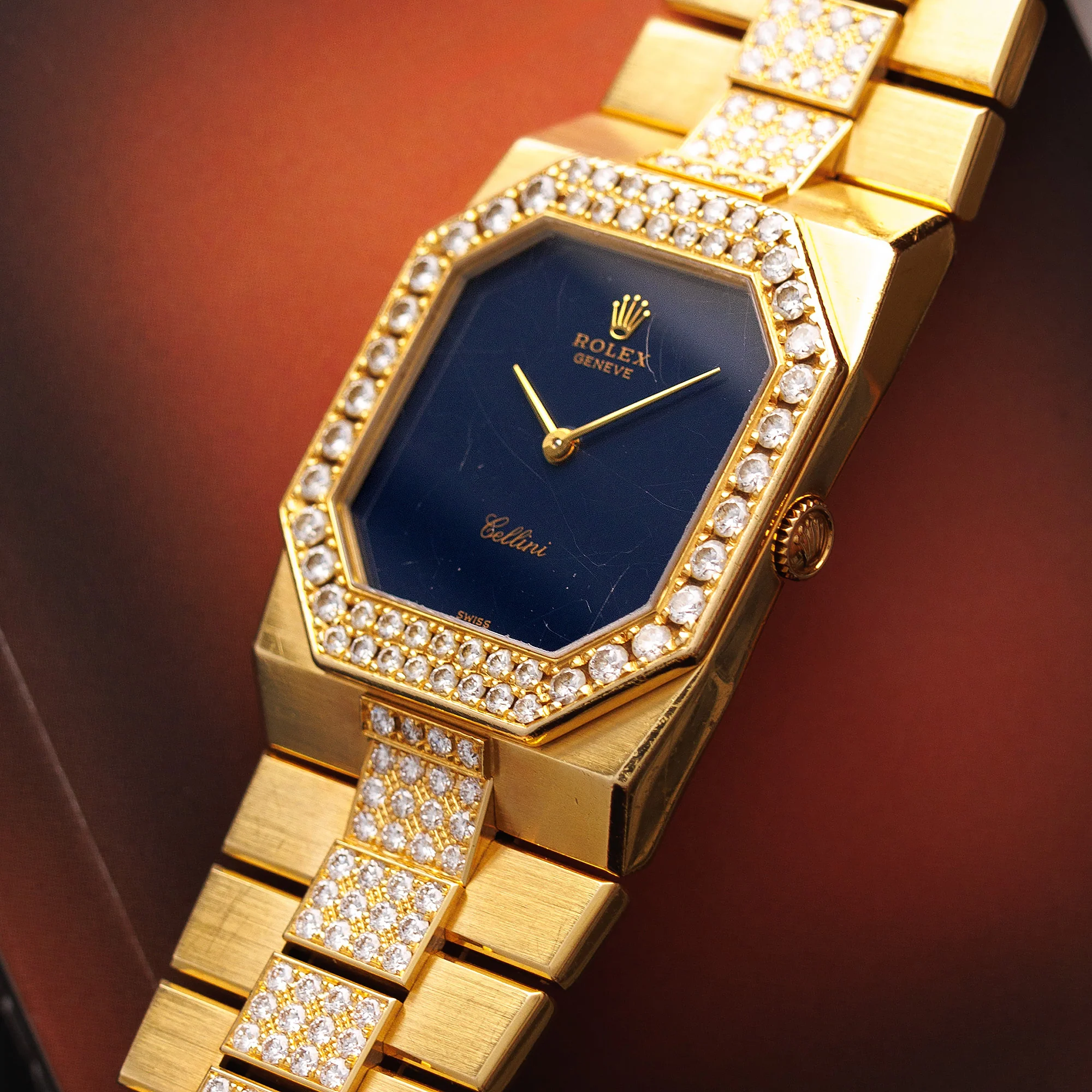 Rolex Yellow Gold Cellini Diamond Watch Ref. 4652 - Image 2