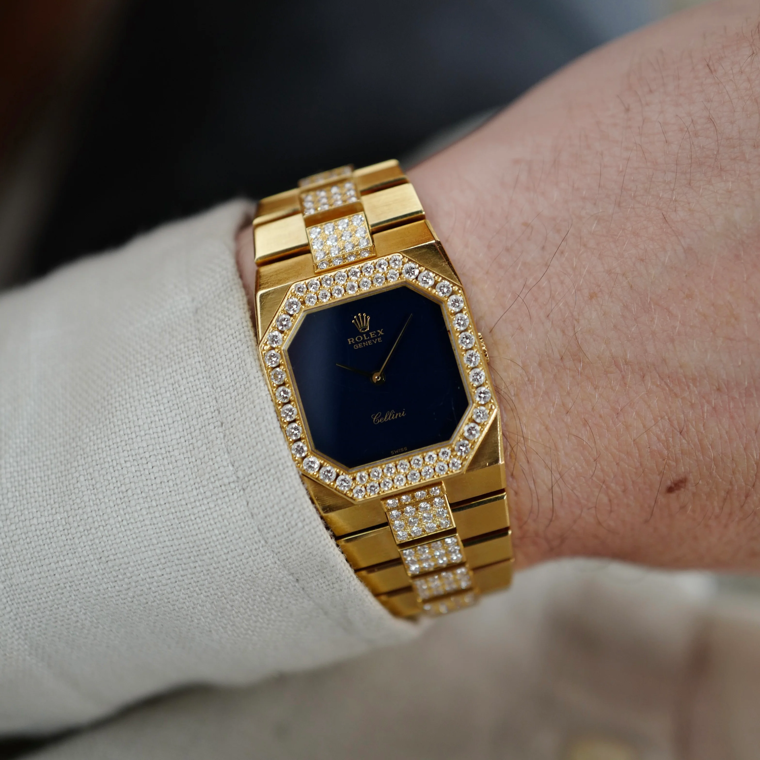 Rolex Yellow Gold Cellini Diamond Watch Ref. 4652 - Image 4