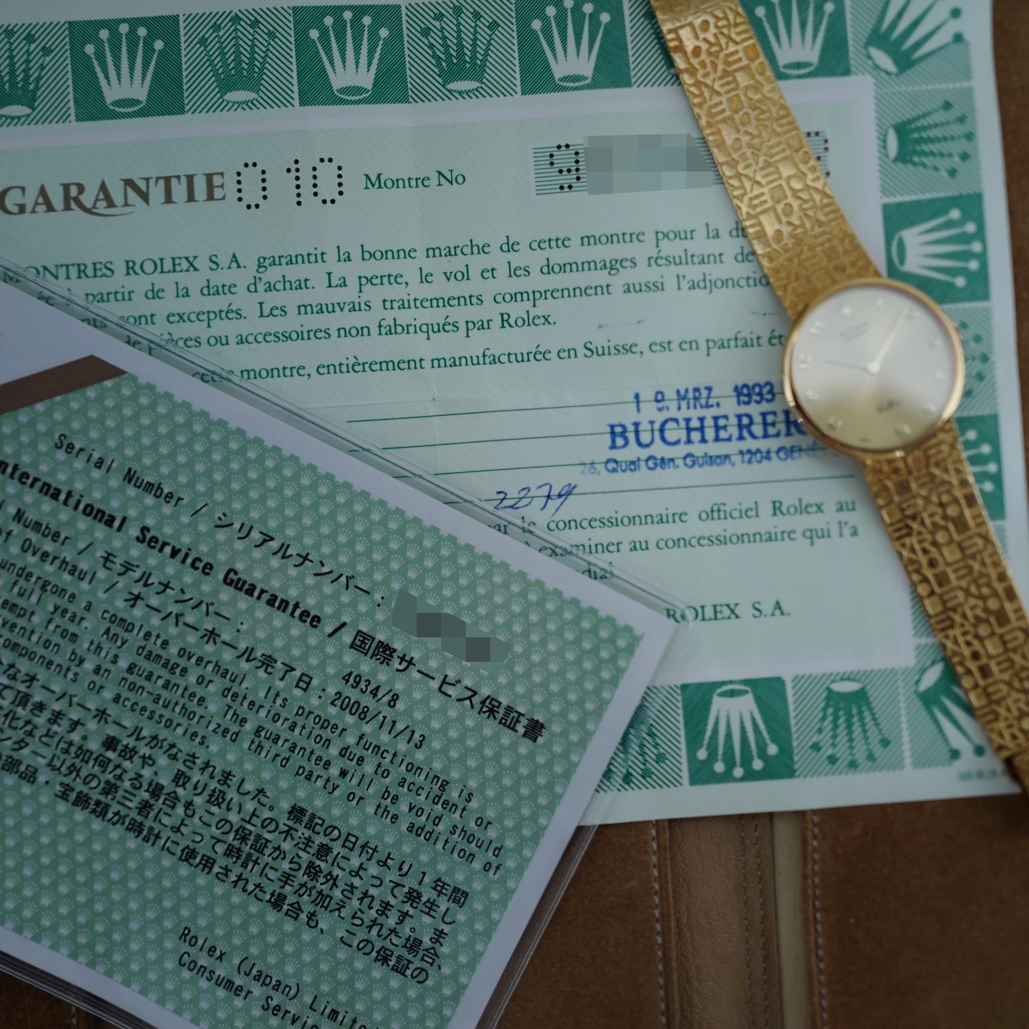 Rolex Yellow Gold Cellini Watch Ref. 4934/8 with Logo Bracelet - Image 9