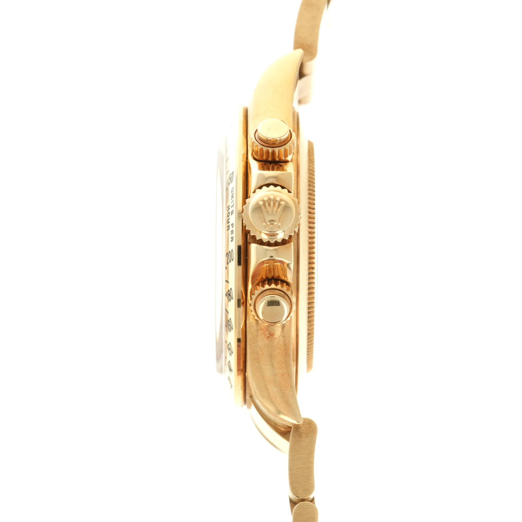 Rolex Yellow Gold Cosmograph Daytona Porcelain Zenith Diamond Watch Ref. 16528 - Image 4