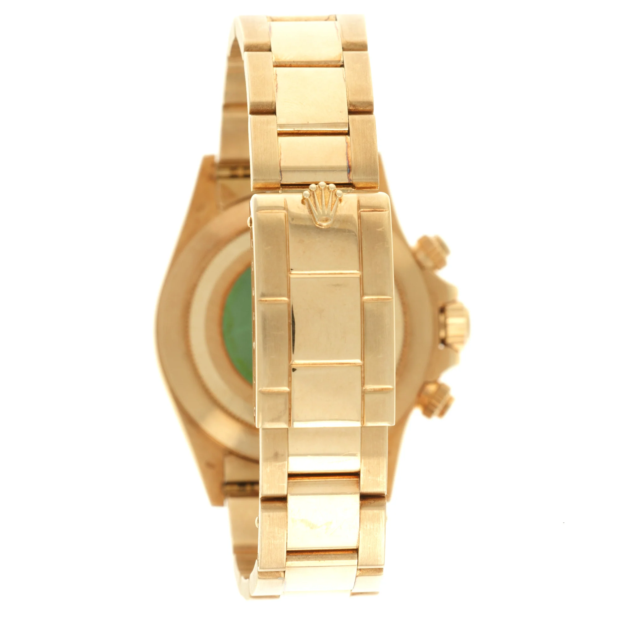 Rolex Yellow Gold Cosmograph Daytona Porcelain Zenith Diamond Watch Ref. 16528 - Image 5