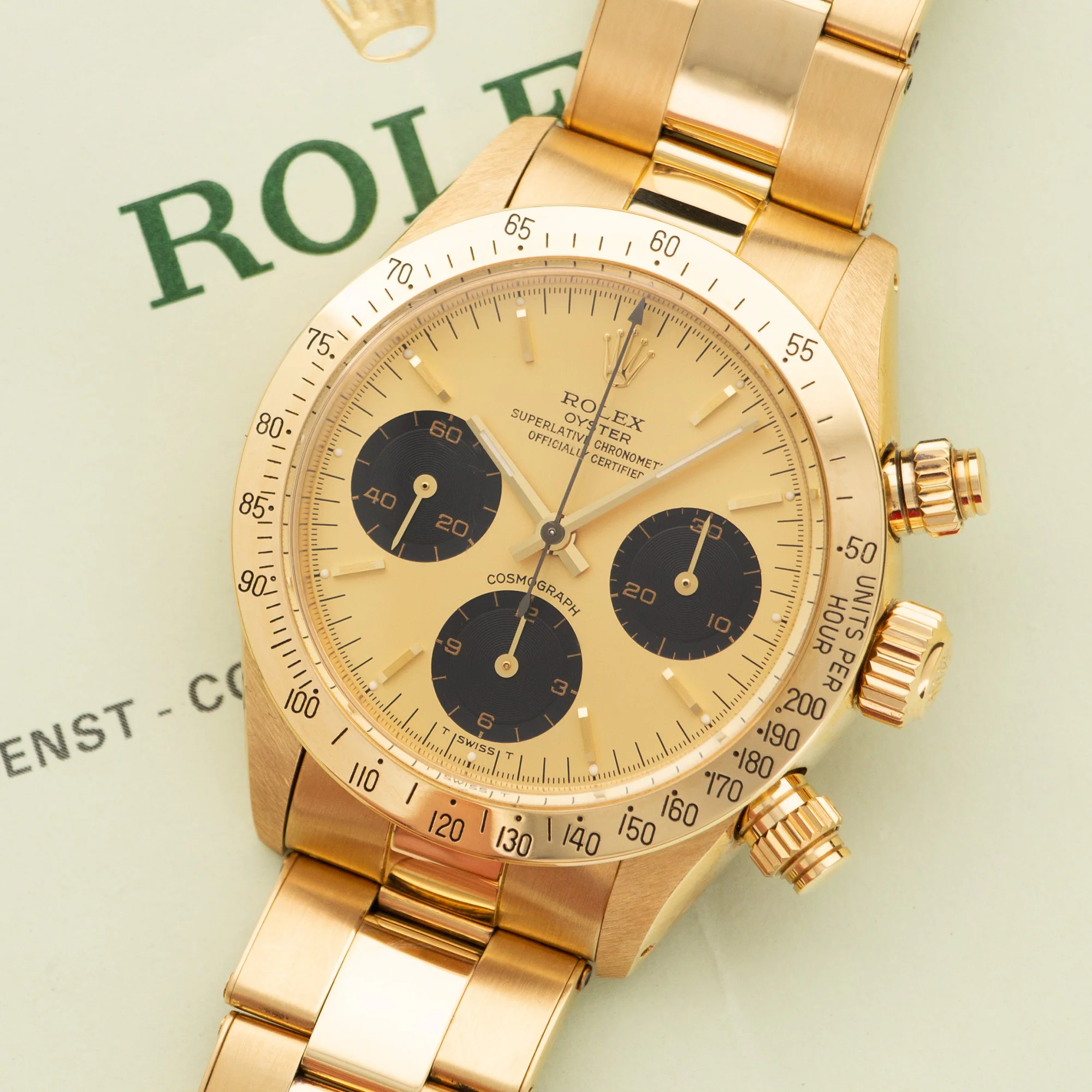Rolex Yellow Gold Cosmograph Daytona Watch Ref. 6265 - Image 2