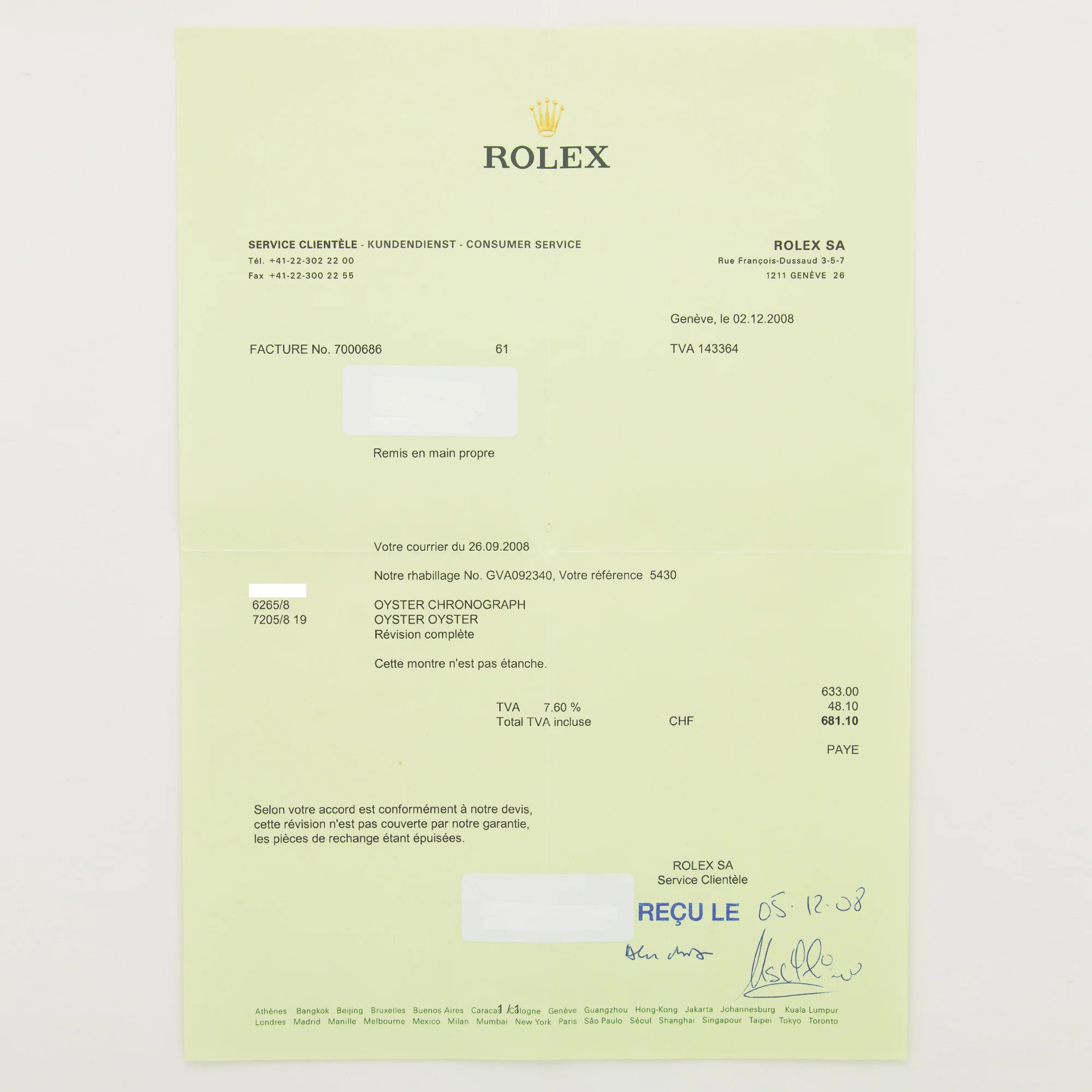 Rolex Yellow Gold Cosmograph Daytona Watch Ref. 6265 - Image 7