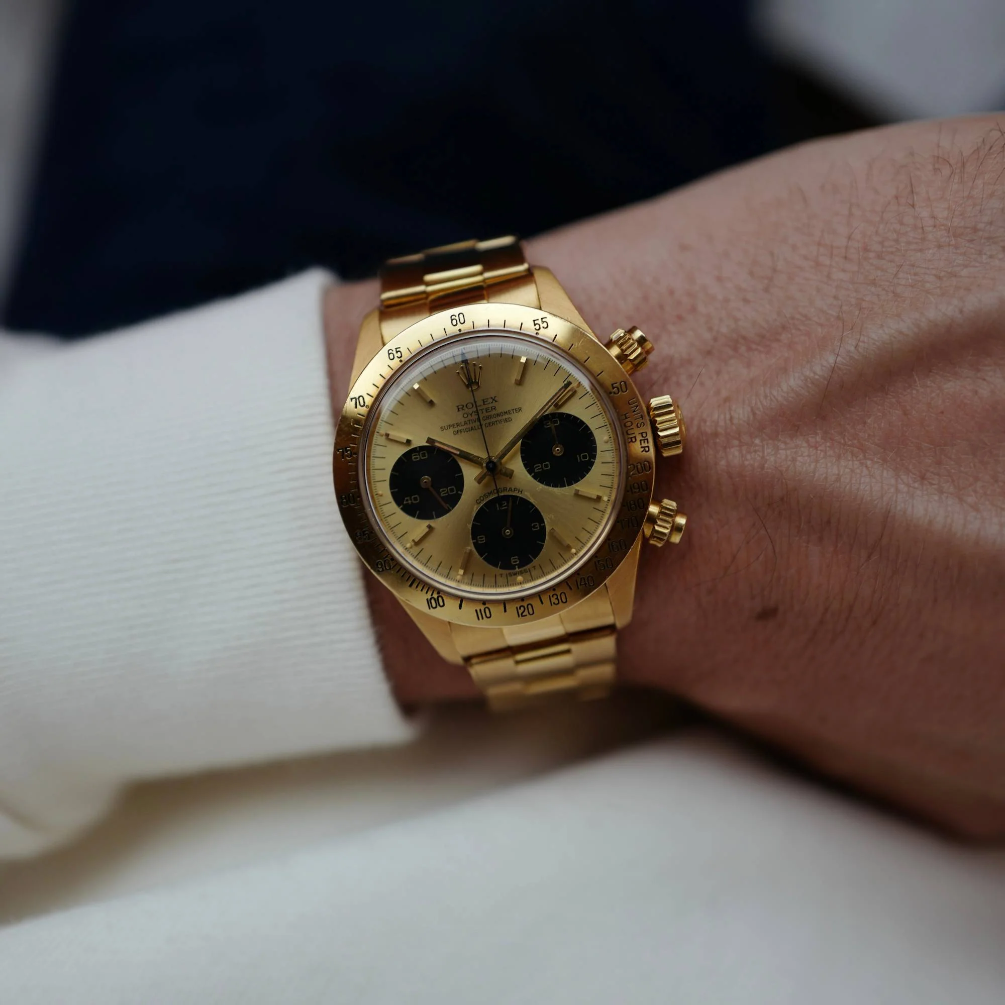 Rolex Yellow Gold Cosmograph Daytona Watch Ref. 6265 with Original Box and Papers - Image 3