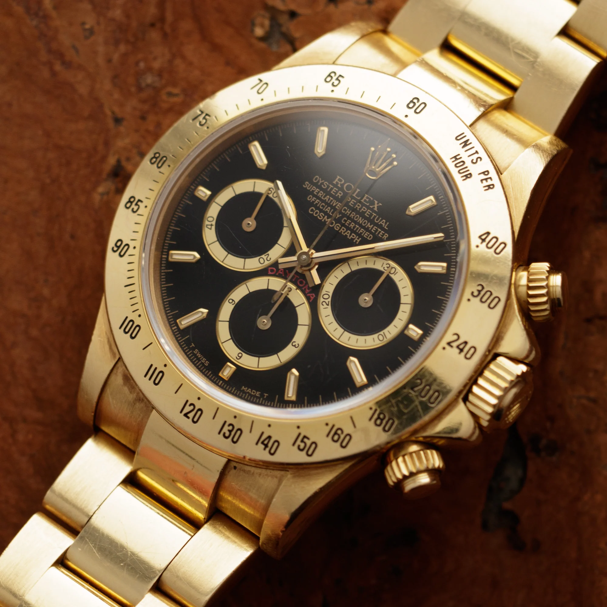 Rolex Yellow Gold Cosmograph Daytona Zenith Watch Ref. 16528 from 1991 - Image 2