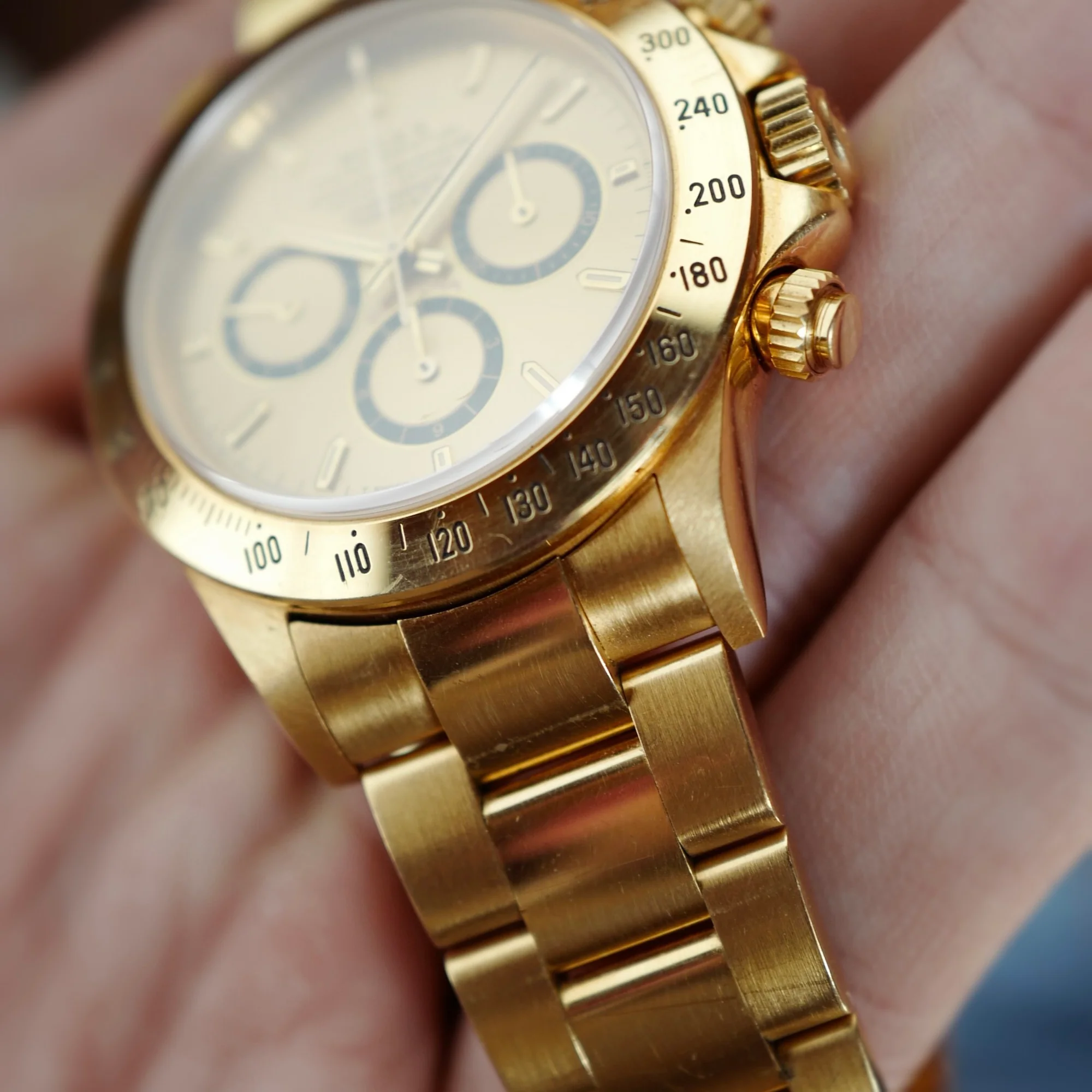Rolex Yellow Gold Cosmograph Daytona Zenith Watch Ref. 16528 Retailed by Tiffany & Co. - Image 6