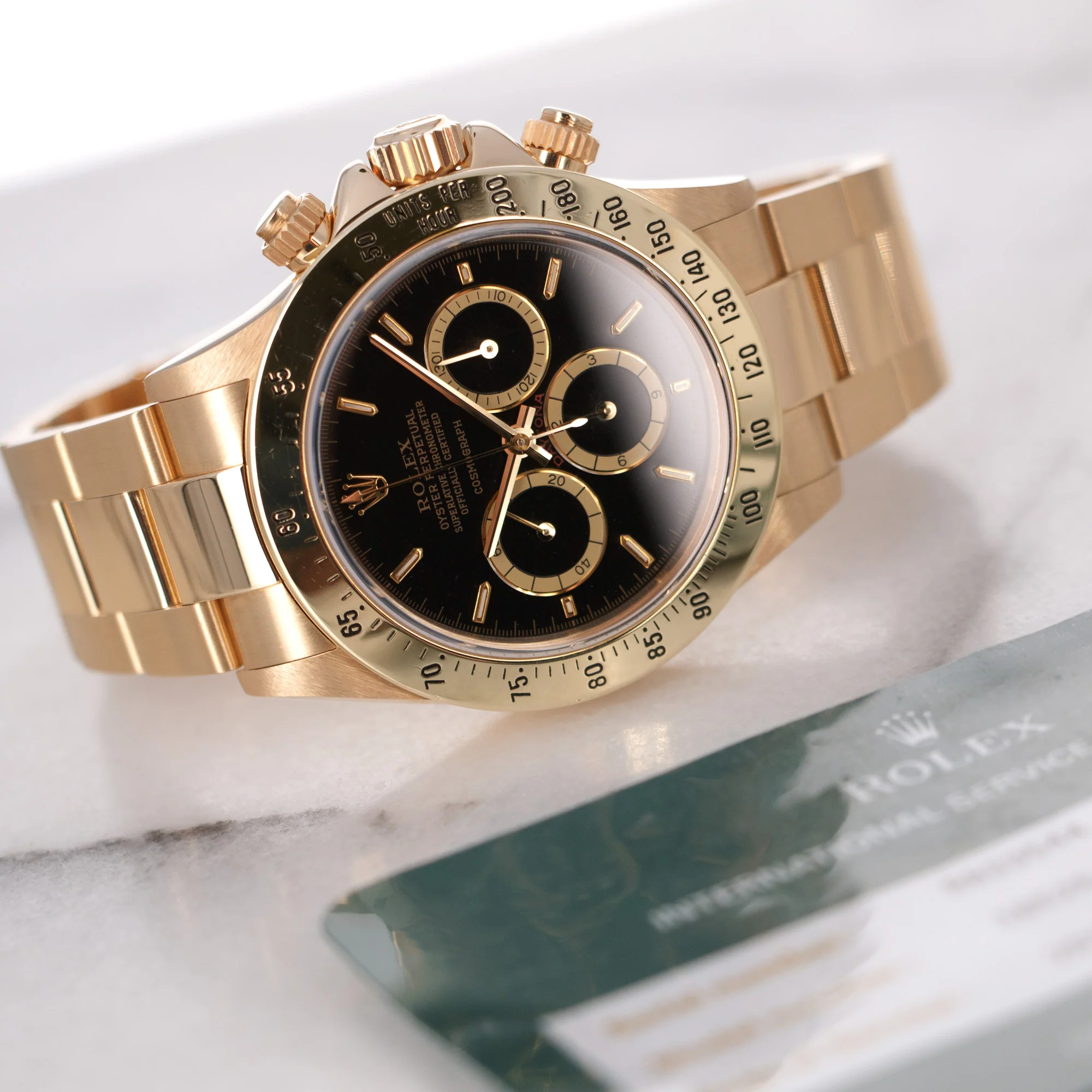 Rolex Yellow Gold Cosmograph Floating Daytona Watch Ref. 16528 - Image 7