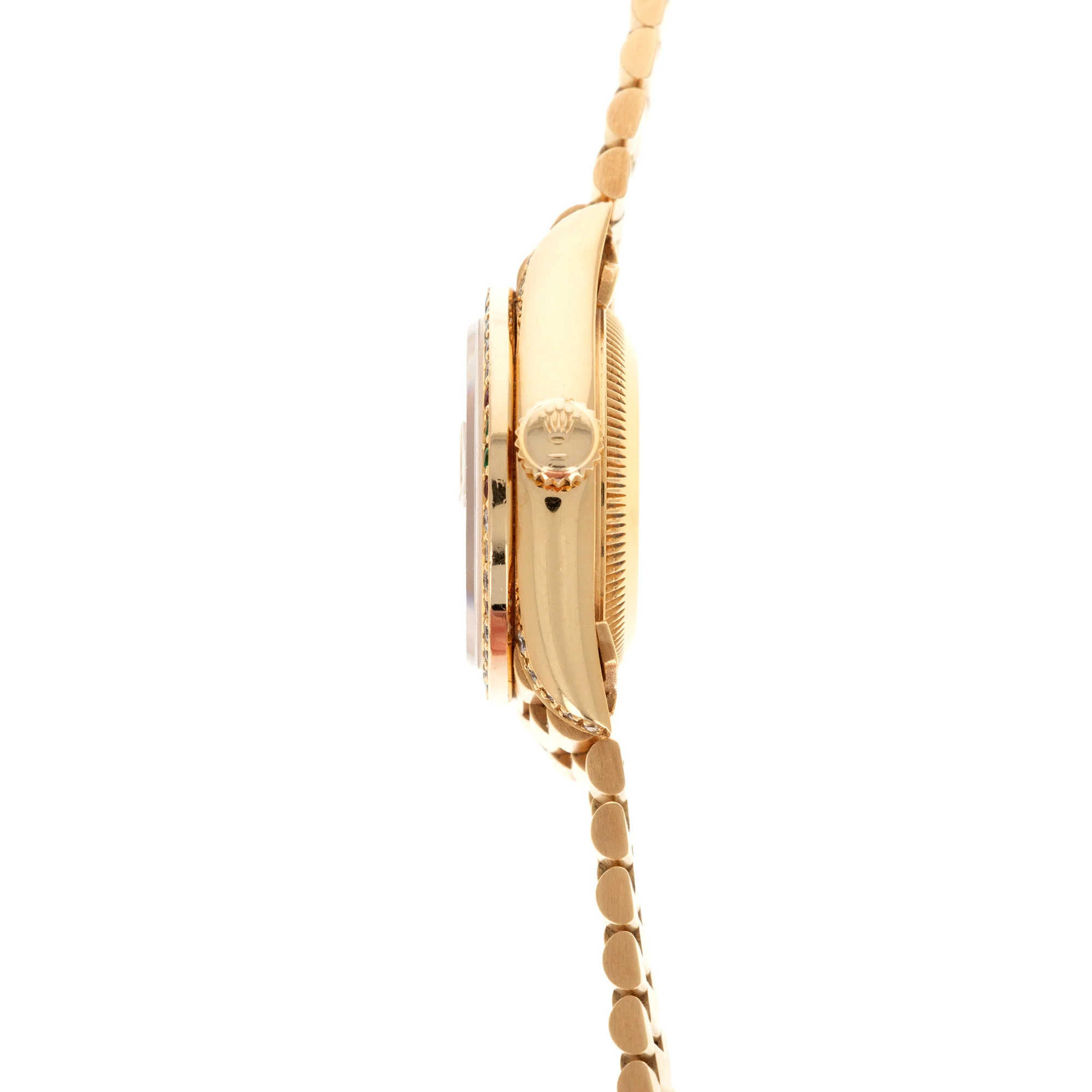 Rolex Yellow Gold Datejust Diamond and Ruby Watch Ref. 69038 - Image 4