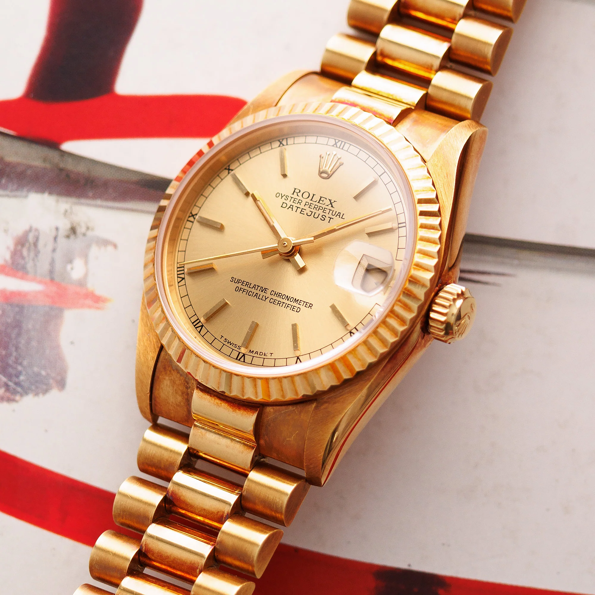 Rolex Yellow Gold Datejust Ref. 68278 in New Old Stock Condition - Image 2