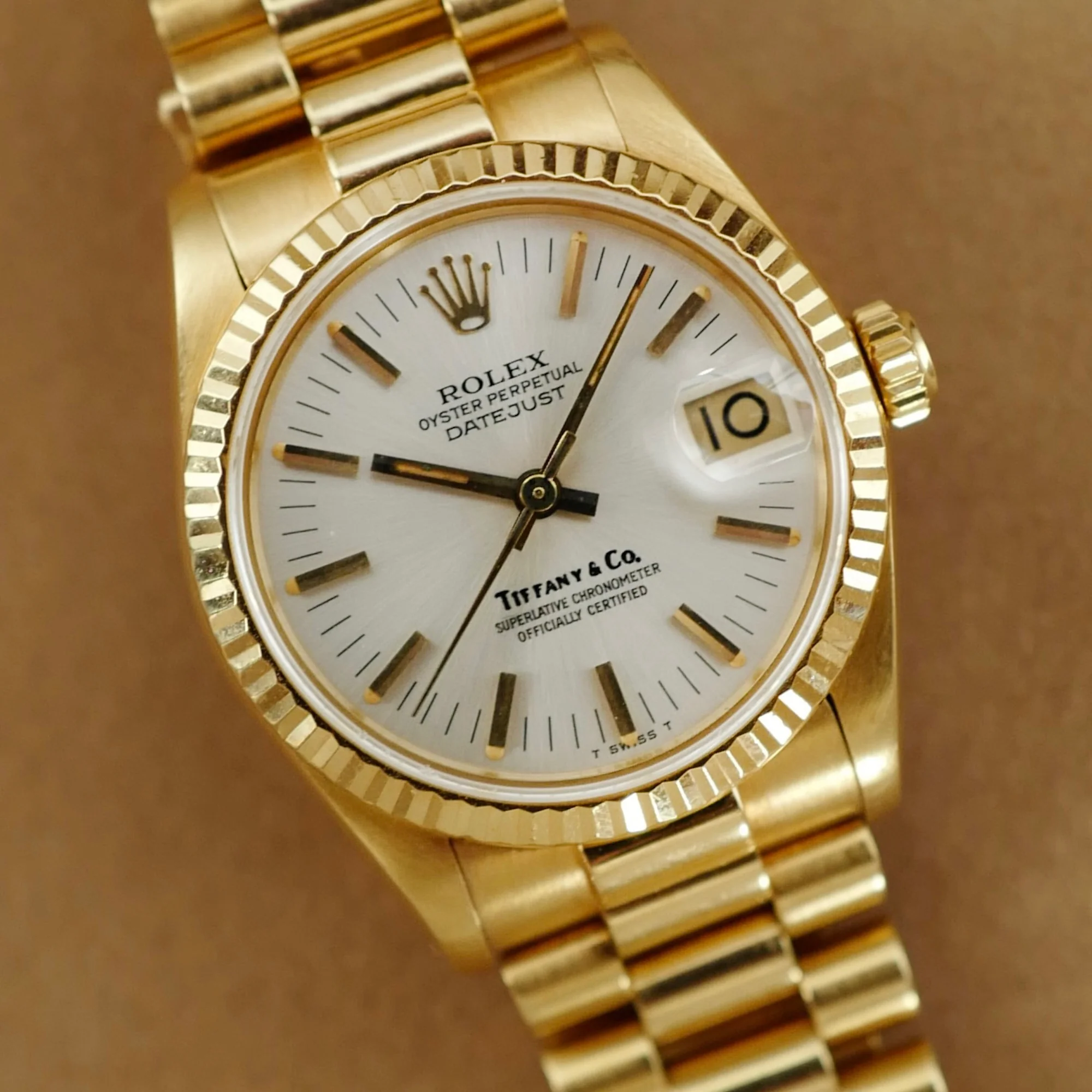 Rolex Yellow Gold Datejust Ref. 68278 Retailed by Tiffany & Co - Image 2
