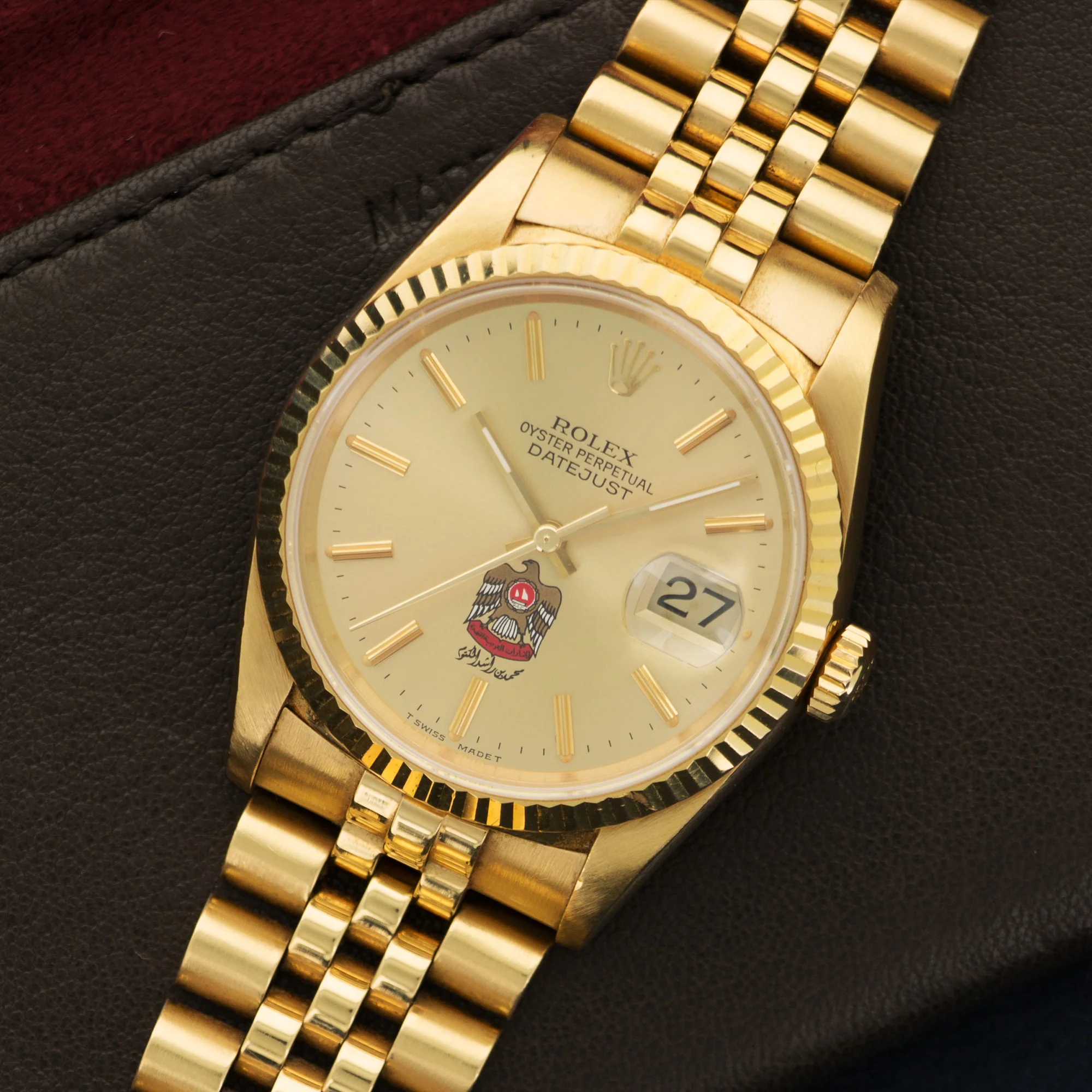 Rolex Yellow Gold Datejust UAE Coat of Arms Watch Ref. 16238 - Image 6