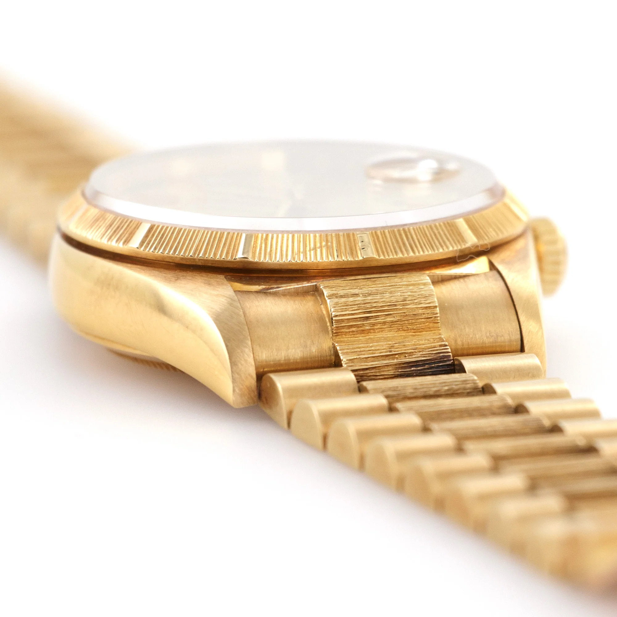 Rolex Yellow Gold Day-Date Bark Finish Watch Ref. 18078 - Image 3