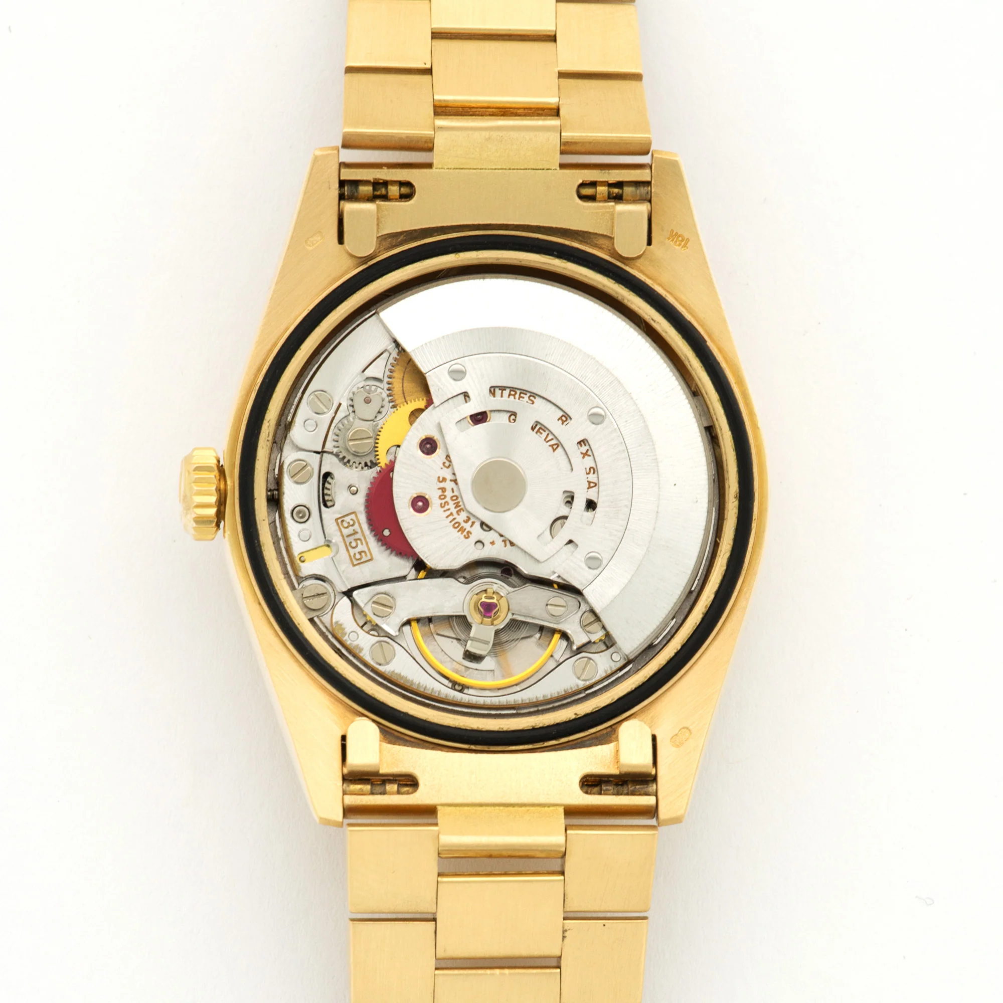 Rolex Yellow Gold Day-Date Bark Finish Watch Ref. 18248 - Image 7