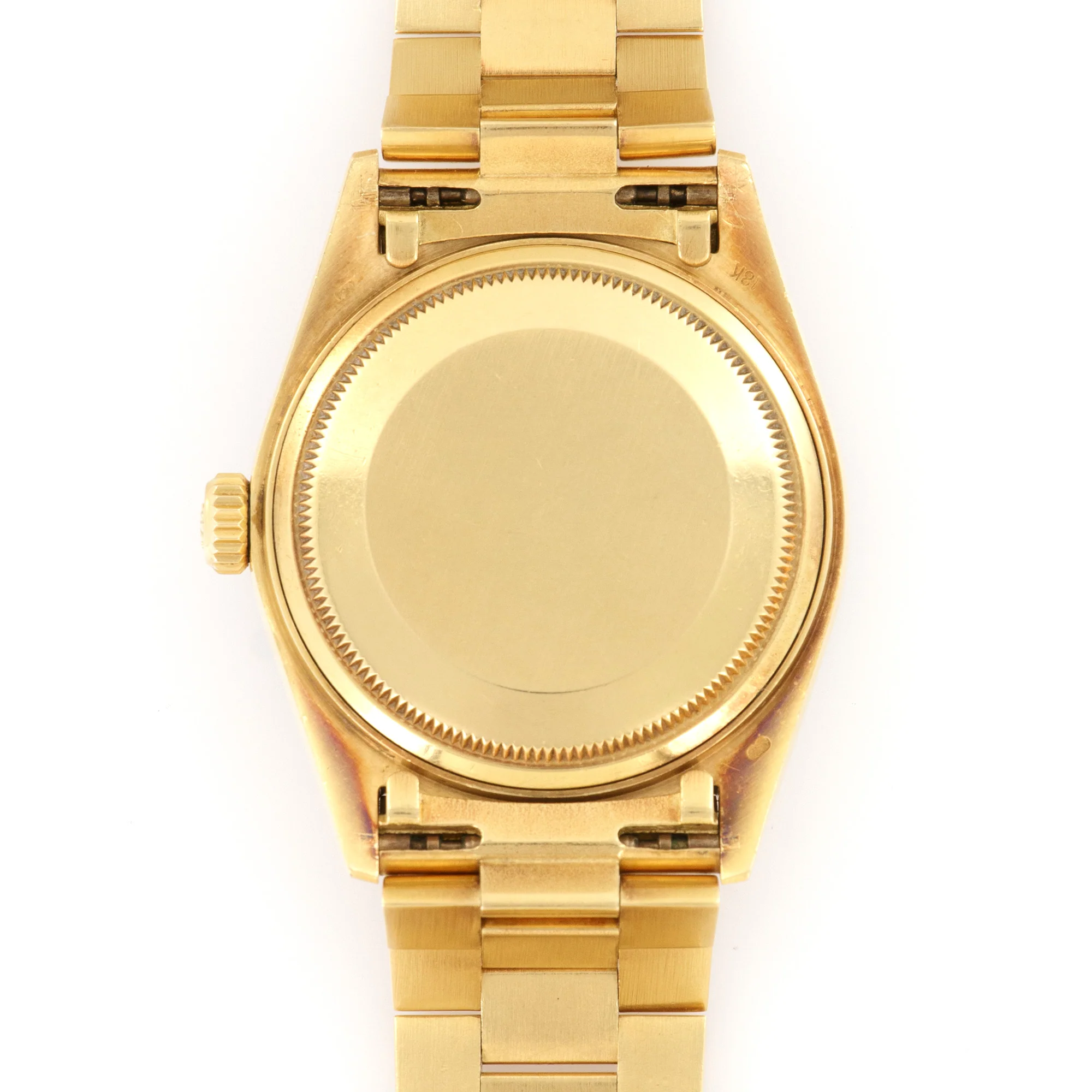 Rolex Yellow Gold Day-Date Blue Vignette Diamond Watch Ref. 18048 - Image 5