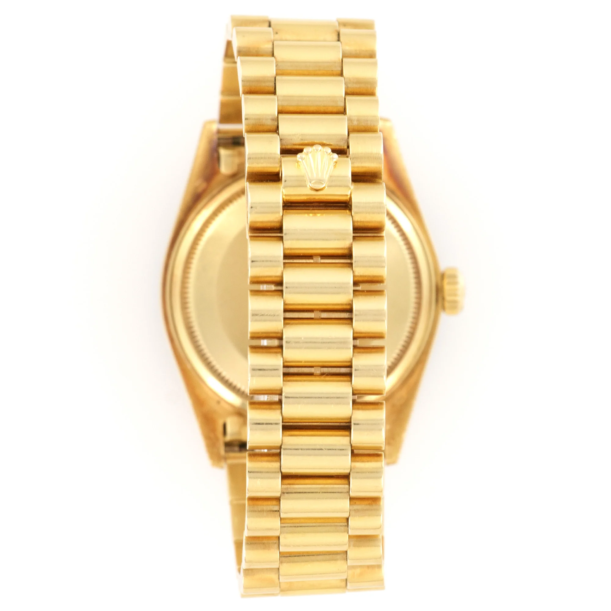 Rolex Yellow Gold Day-Date Blue Vignette Diamond Watch Ref. 18048 - Image 6