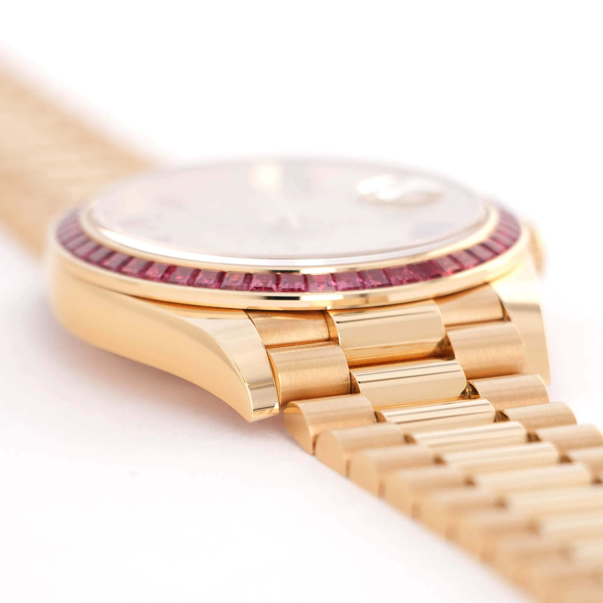 Rolex Yellow Gold Day-Date Diamond & Ruby Watch Ref. 228398 - Image 3