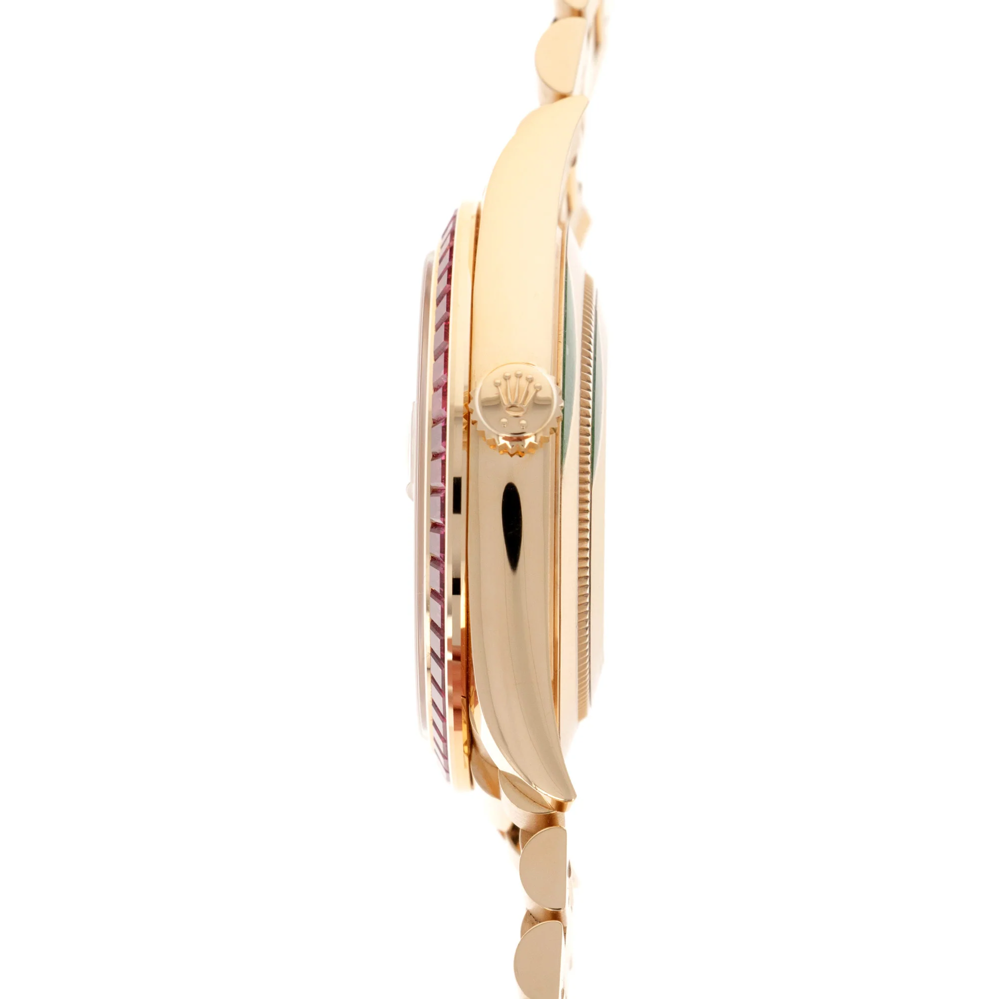 Rolex Yellow Gold Day-Date Diamond & Ruby Watch Ref. 228398 - Image 4