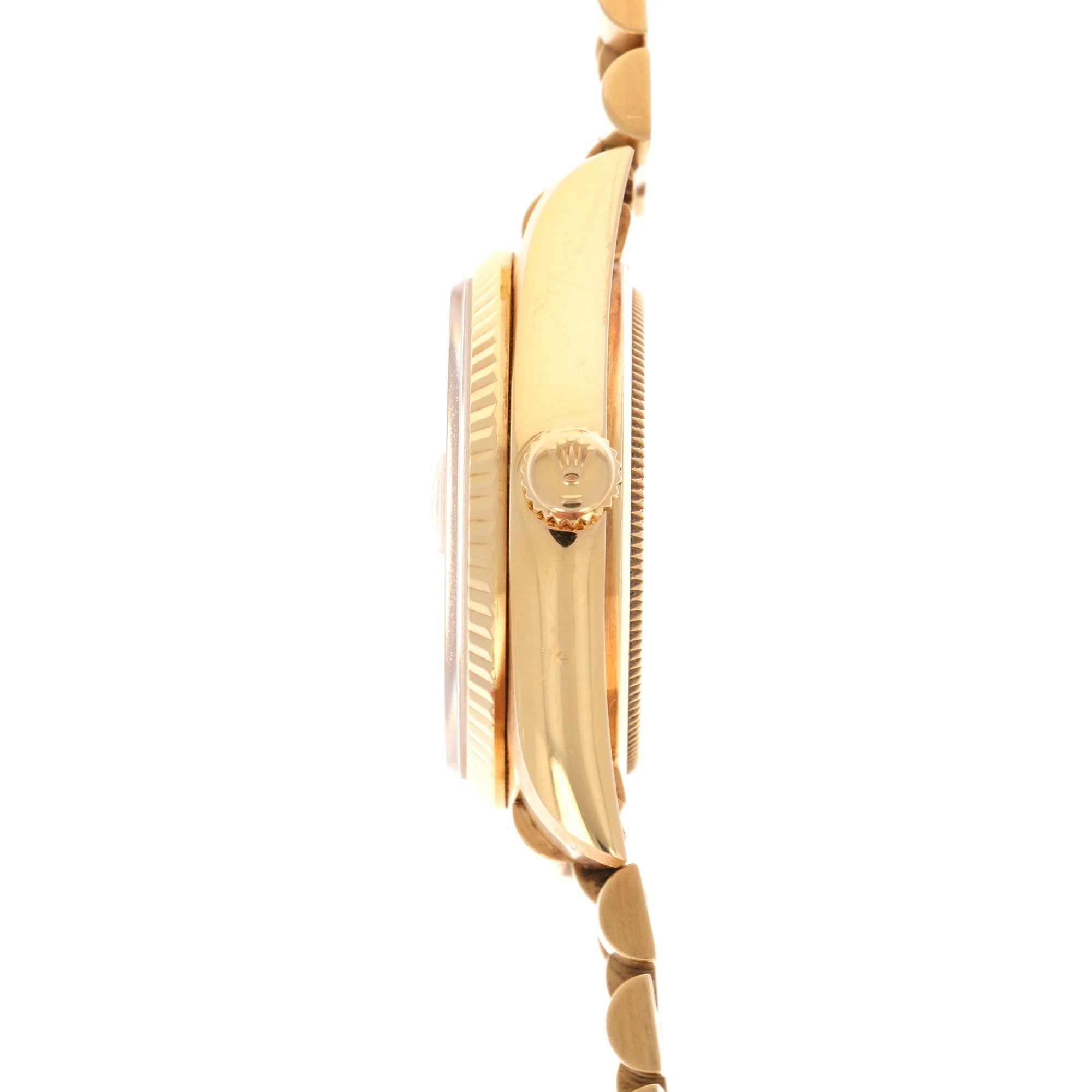 Rolex Yellow Gold Day-Date Diamond Watch Ref. 18038 - Image 4