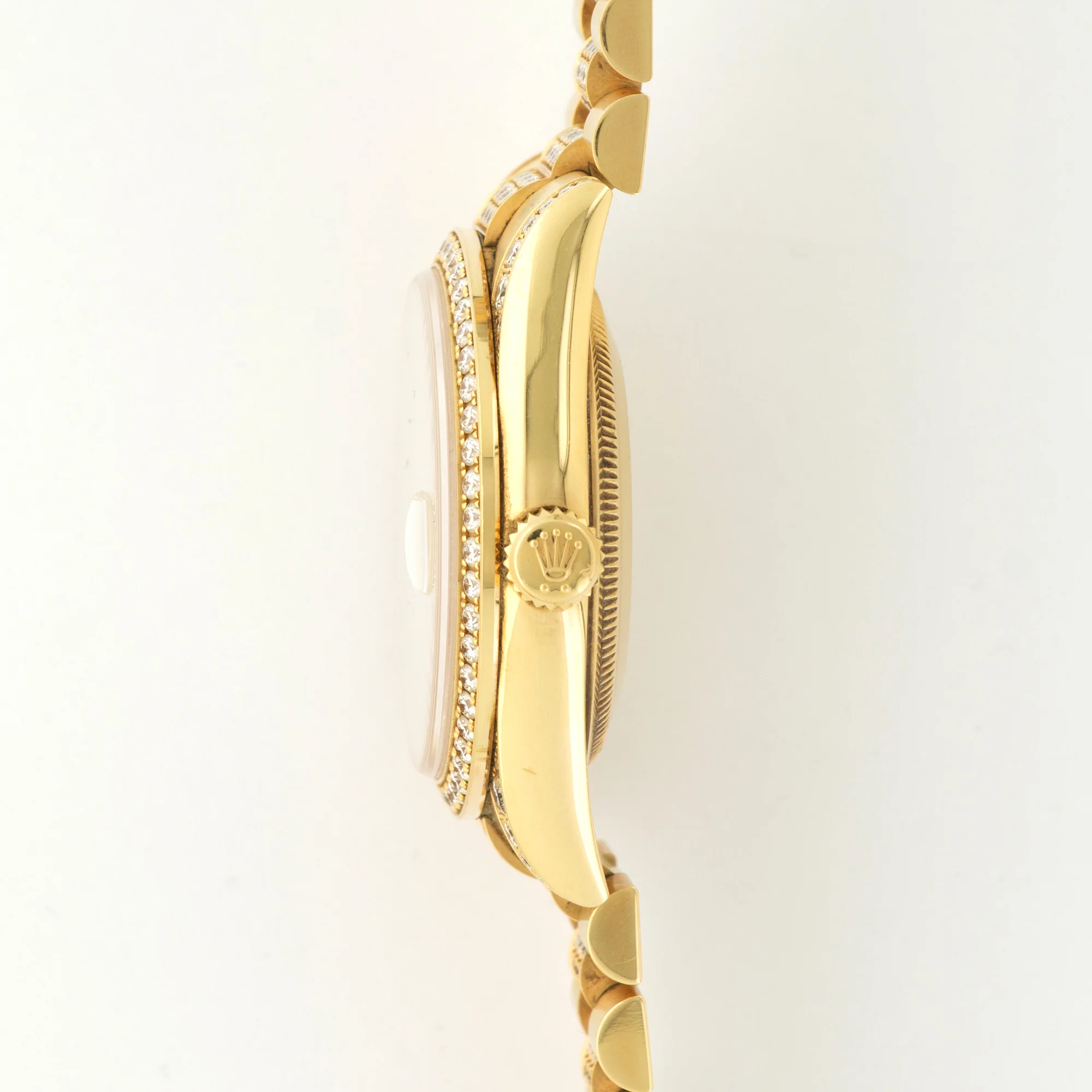 Rolex Yellow Gold Day-Date Full Diamond Watch Ref. 118388 - Image 3