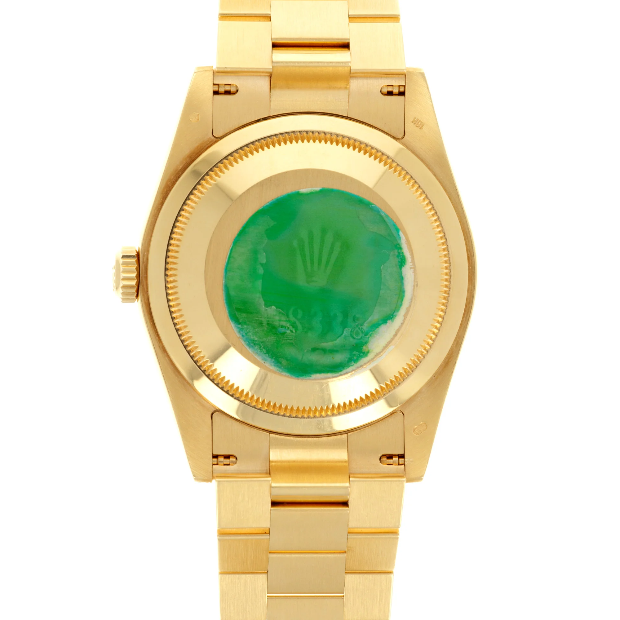 Rolex Yellow Gold Day-Date Mother of Pearl Diamond Ref. 118338 - Image 4