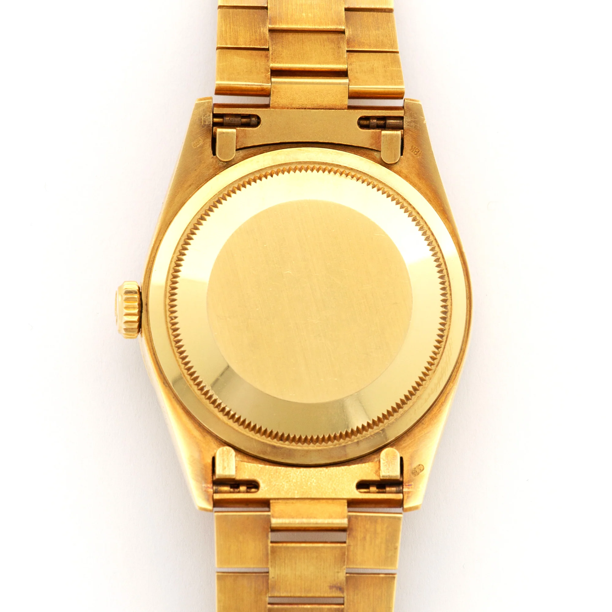 Rolex Yellow Gold Day-Date Pave Diamond & Ruby Watch Ref. 18388 - Image 5