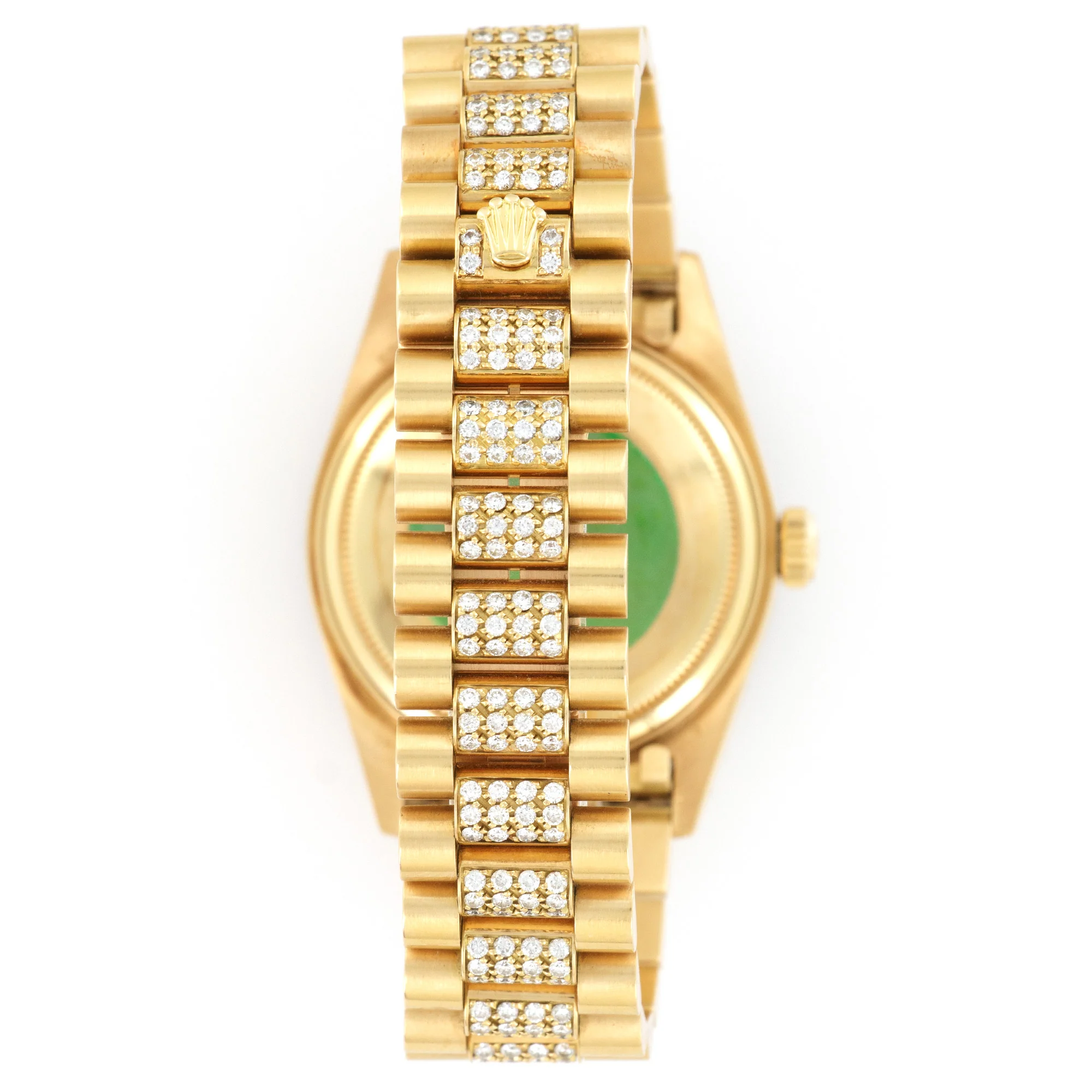 Rolex Yellow Gold Day-Date Pave Diamond Watch Ref. 18138 - Image 7