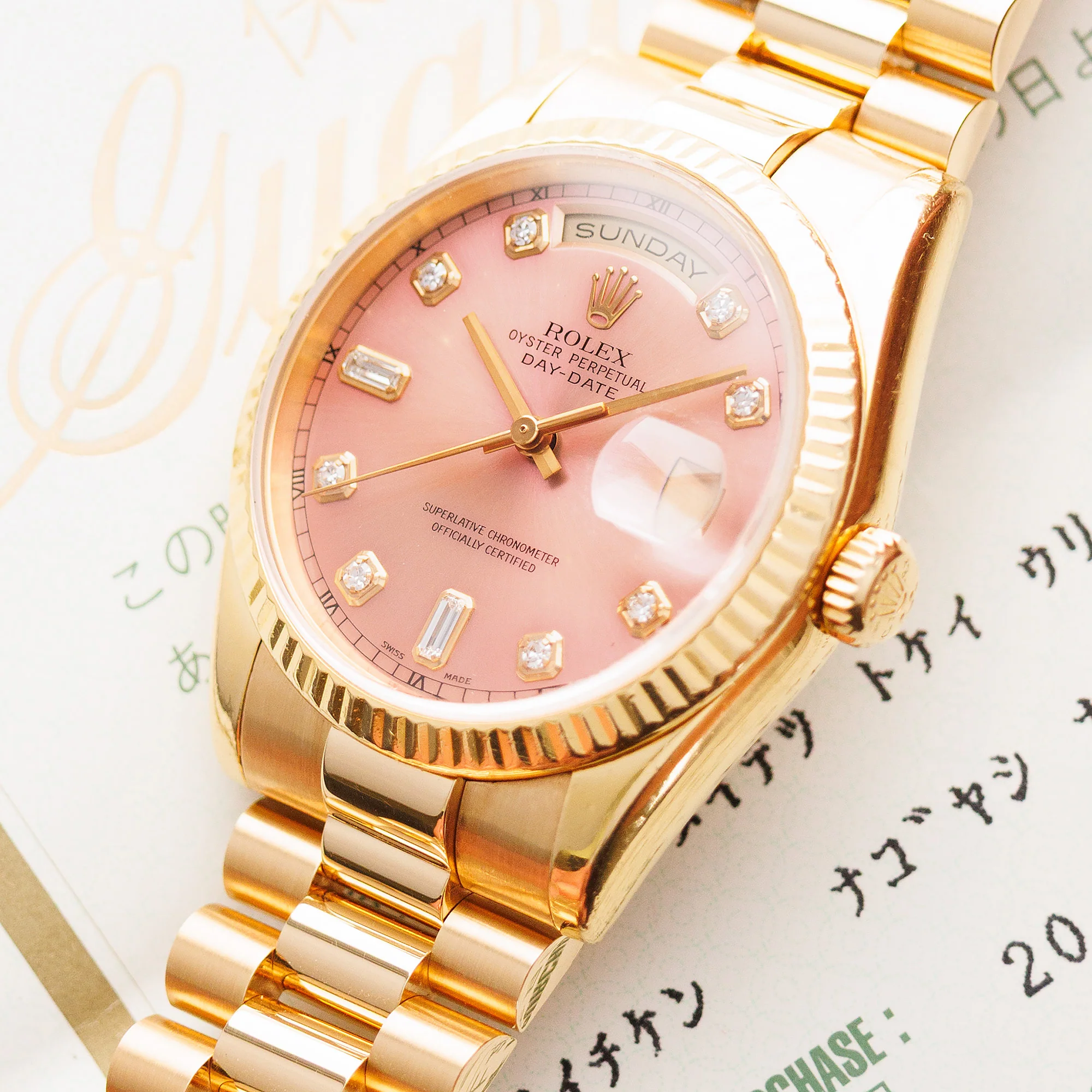 Rolex Yellow Gold Day Date Ref. 118238 with Tropical Dial - Image 2