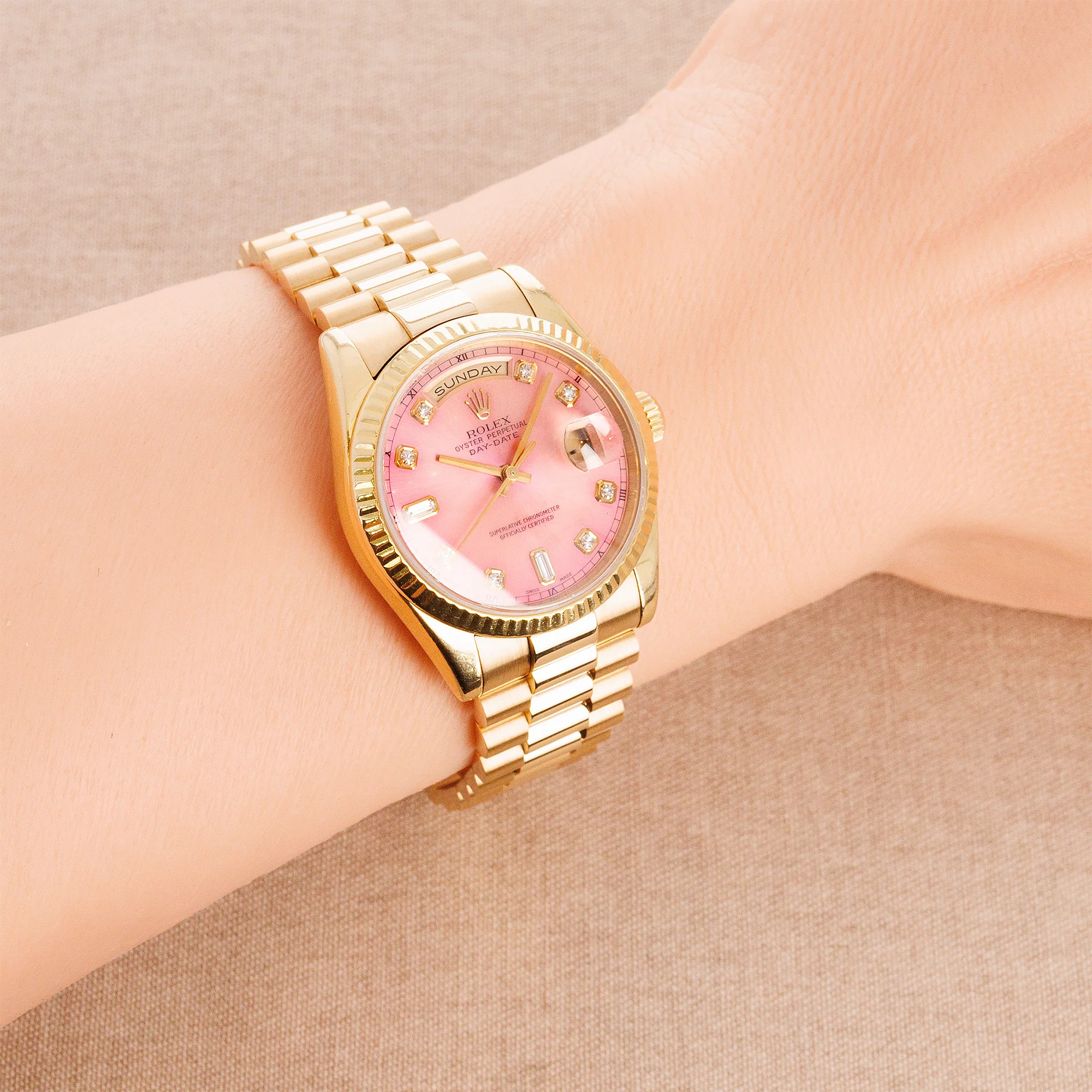 Rolex Yellow Gold Day Date Ref. 118238 with Tropical Dial - Image 7