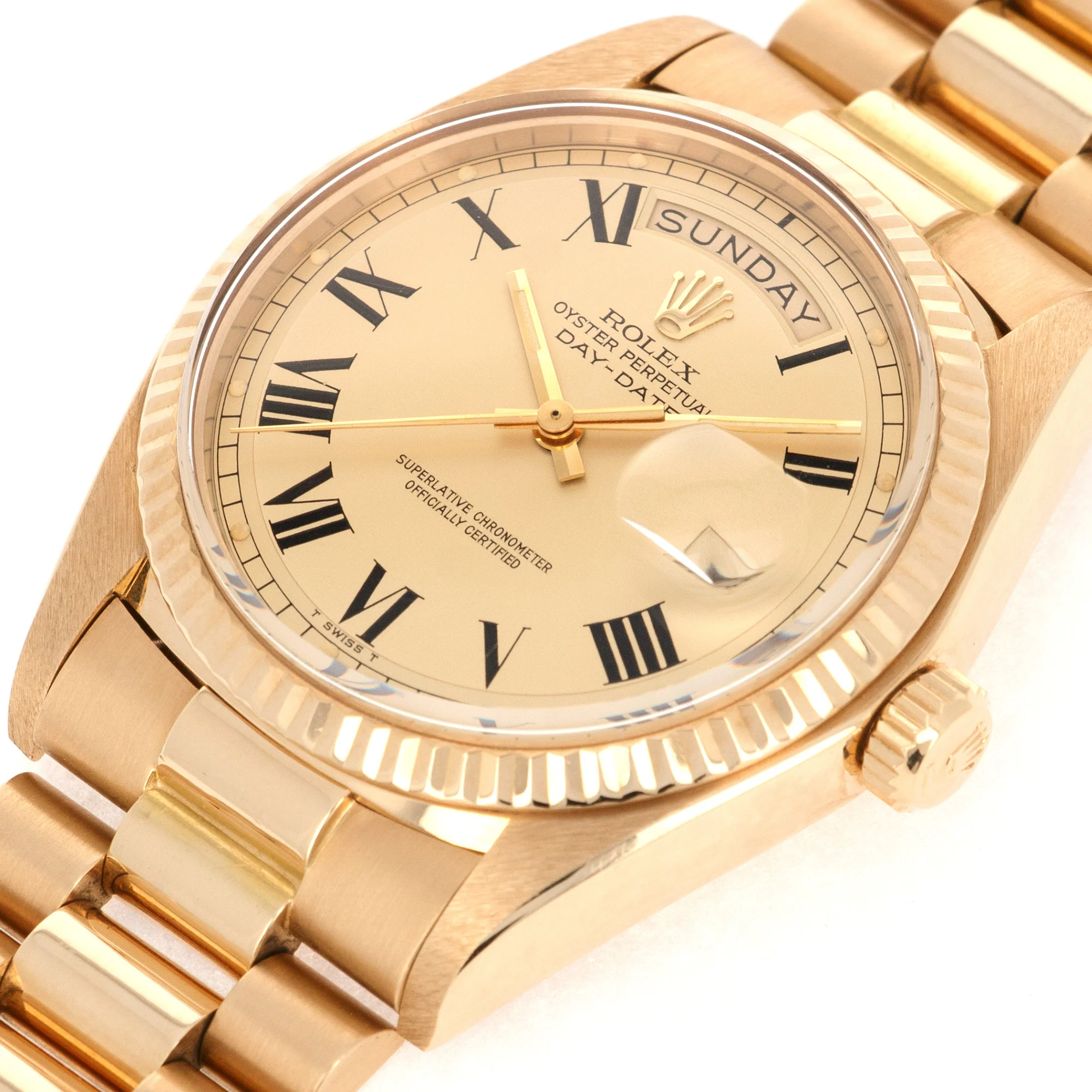 Rolex Yellow Gold Day-Date Ref. 1803 with Buckley Dial and Original Warranty - Image 4
