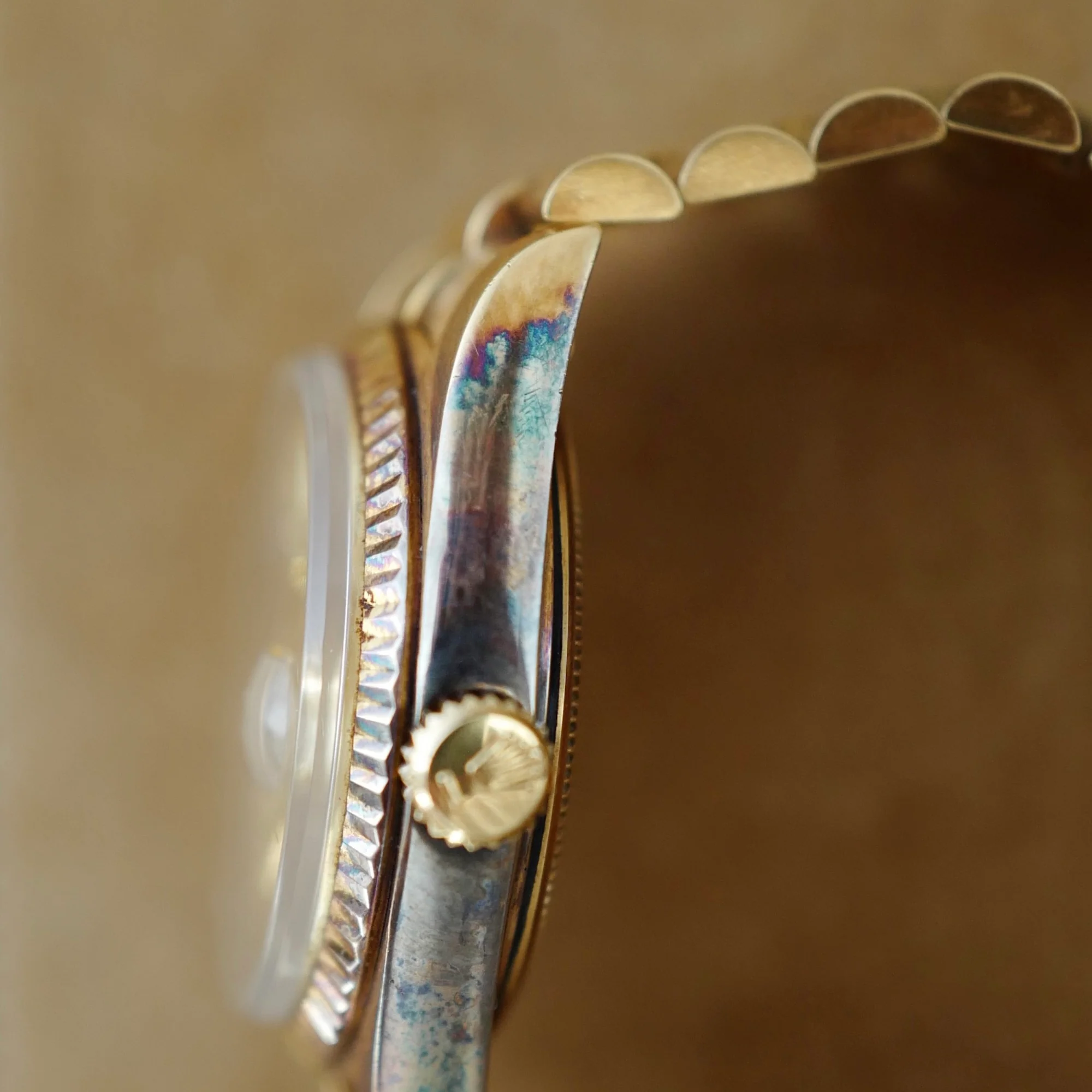 Rolex Yellow Gold Day-Date Ref. 1803 with Linen Dial and Patina (New Arrival) - Image 6