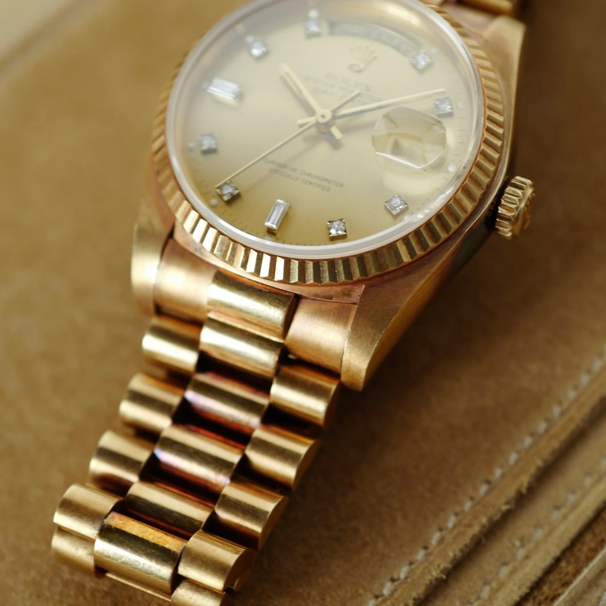 Rolex Yellow Gold Day-Date Ref. 18038 in Outstanding Condition with Original Warranty - Image 6