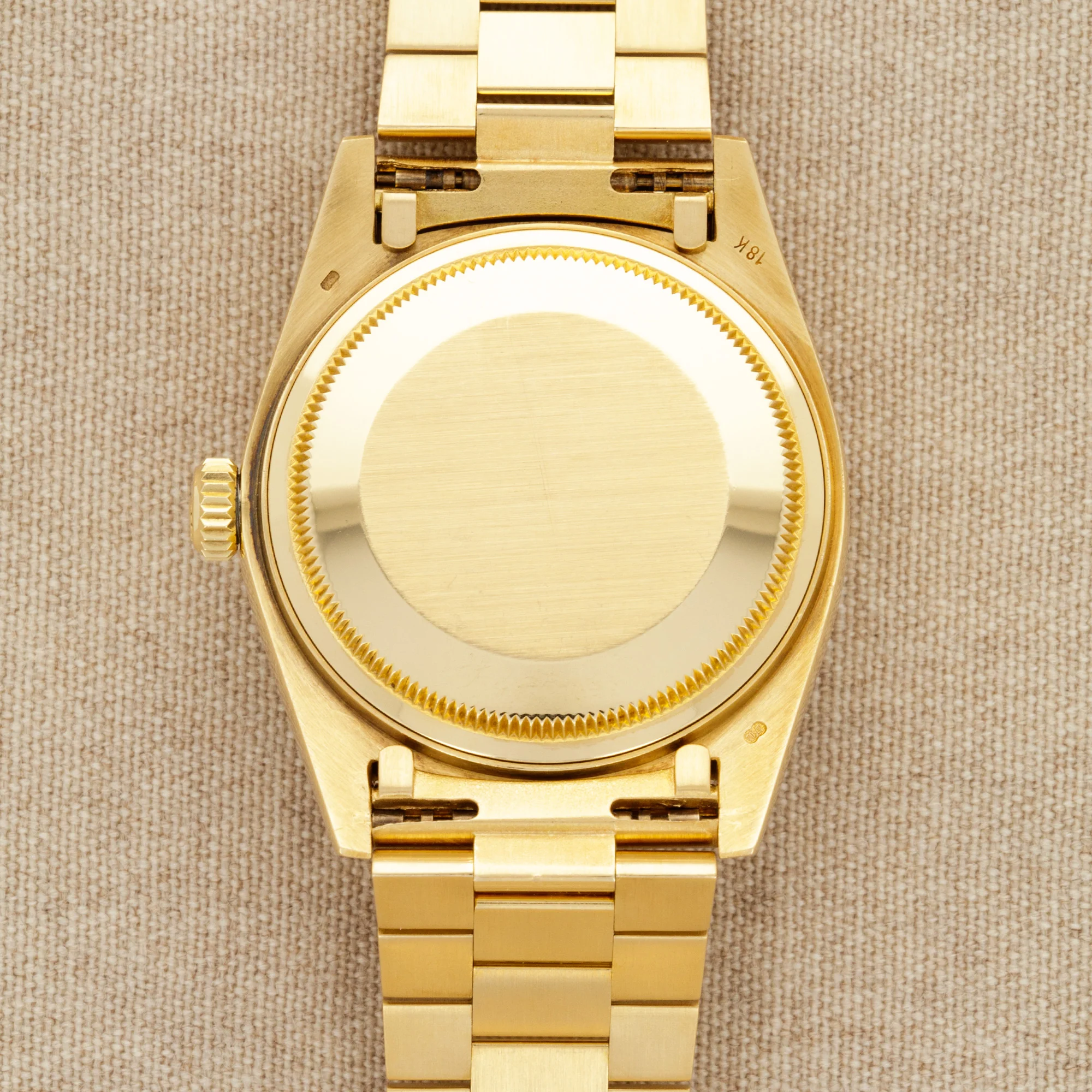 Rolex Yellow Gold Day-Date Watch Ref. 18038 with Diamond String Dial - Image 5
