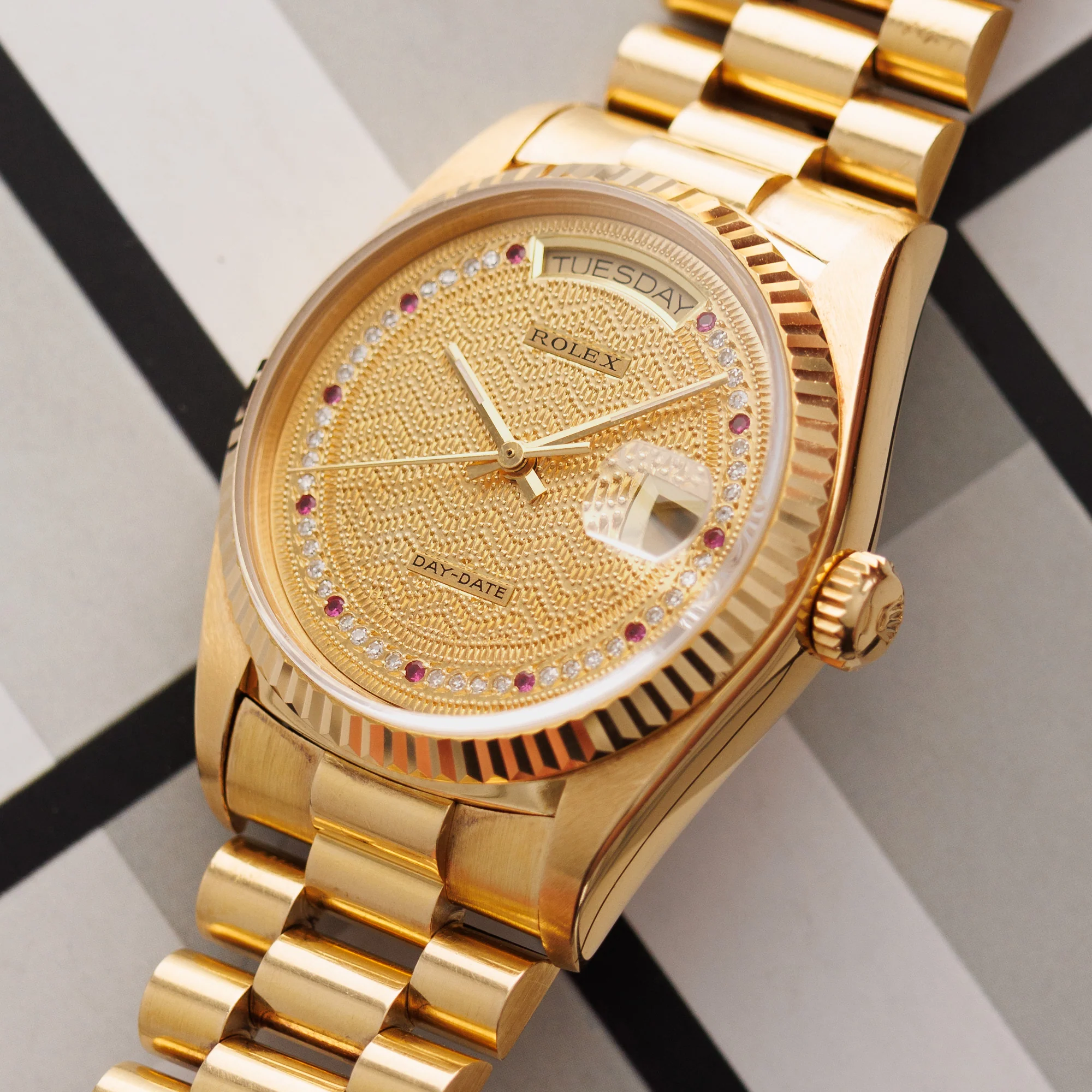 Rolex Yellow Gold Day Date Ref. 18038 with Missoni Dial - Image 2