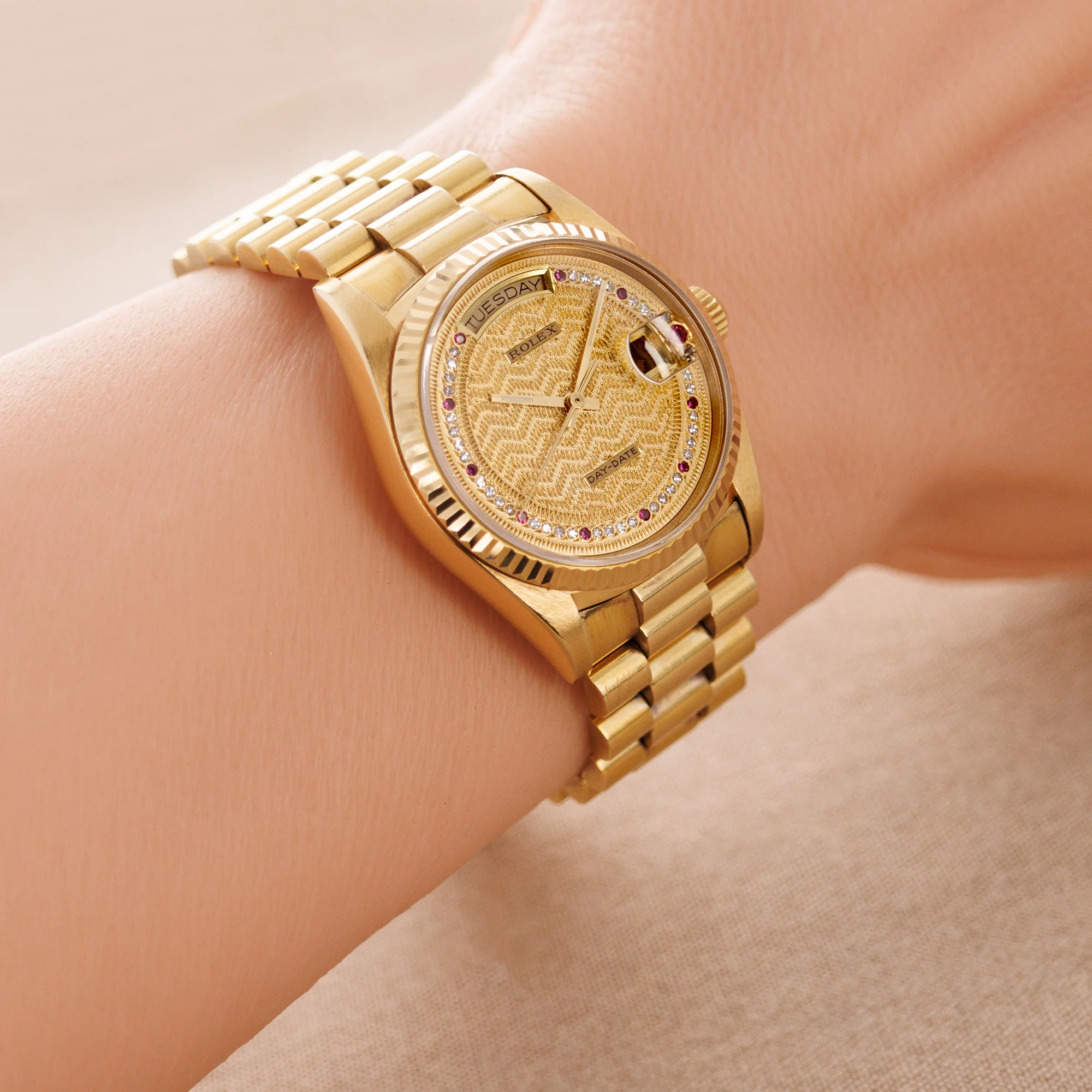 Rolex Yellow Gold Day Date Ref. 18038 with Missoni Dial - Image 6