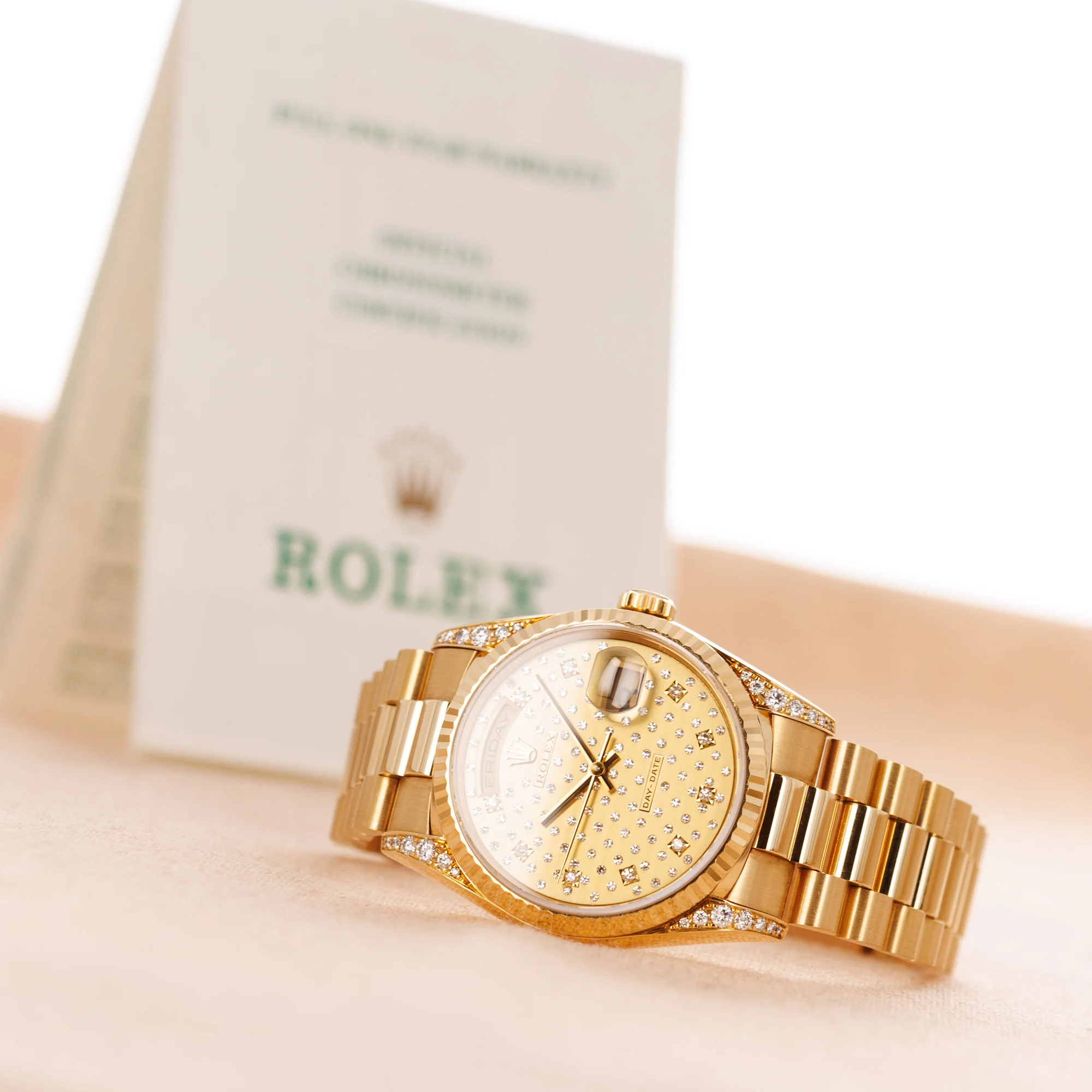 Rolex Yellow Gold Day-Date Ref. 18038 with Missoni Ruby Dial - Image 5